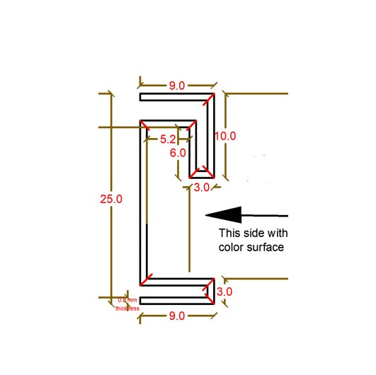 0.8mm Thickness (2.5cm) Stainless Steel Skirting Profile - Black - PR0008 - wall-panels-profiles - ebarza Furniture UAE | Shop Modern Furniture in Abu Dhabi & Dubai - مفروشات ايبازرا في الامارات | تسوق اثاث عصري وديكورات مميزة في دبي وابوظبي