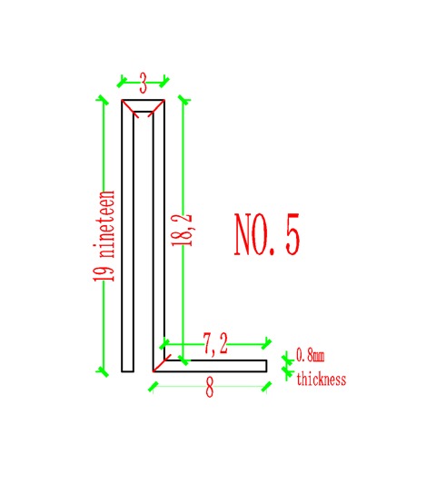 0.8mm Thickness (18mm) Stainless Steel Perforated Profile - Black - PR0001 - wall-panels-profiles - ebarza Furniture UAE | Shop Modern Furniture in Abu Dhabi & Dubai - مفروشات ايبازرا في الامارات | تسوق اثاث عصري وديكورات مميزة في دبي وابوظبي