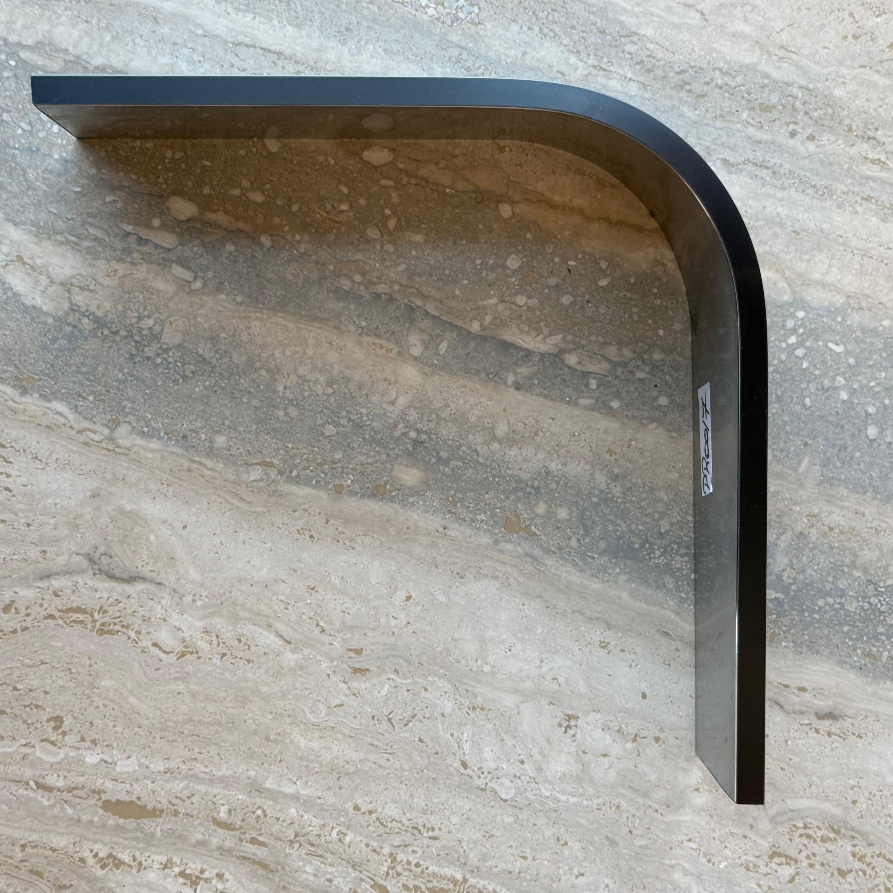 R100 (10cm) External Corner Skirting Accessories - Black - PR0017 - wall-panels-profiles - ebarza Furniture UAE | Shop Modern Furniture in Abu Dhabi & Dubai - مفروشات ايبازرا في الامارات | تسوق اثاث عصري وديكورات مميزة في دبي وابوظبي