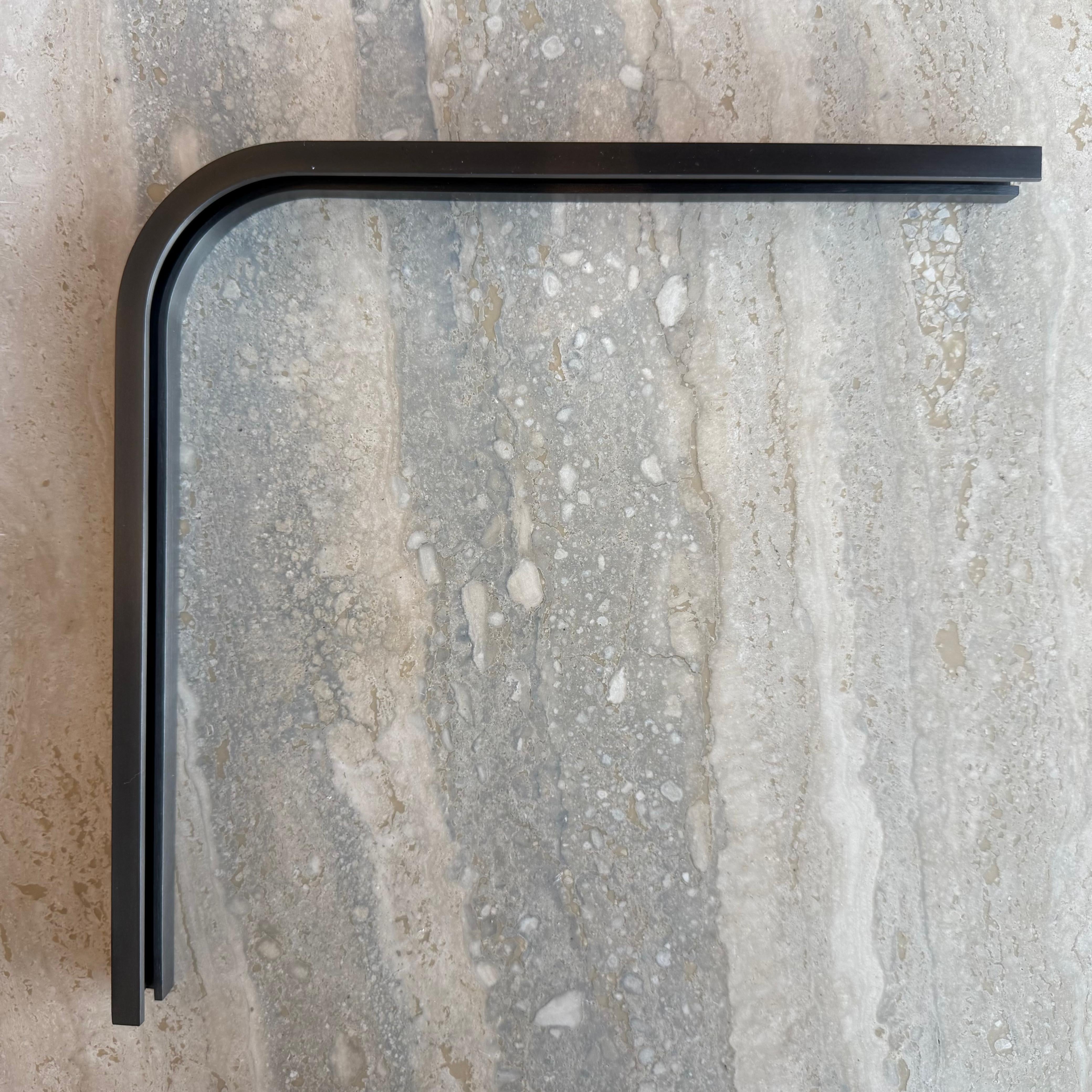 R50 (2.5cm) Curved Internal Right Corner Accessories - Black - PR0006 - wall-panels-profiles - ebarza Furniture UAE | Shop Modern Furniture in Abu Dhabi & Dubai - مفروشات ايبازرا في الامارات | تسوق اثاث عصري وديكورات مميزة في دبي وابوظبي