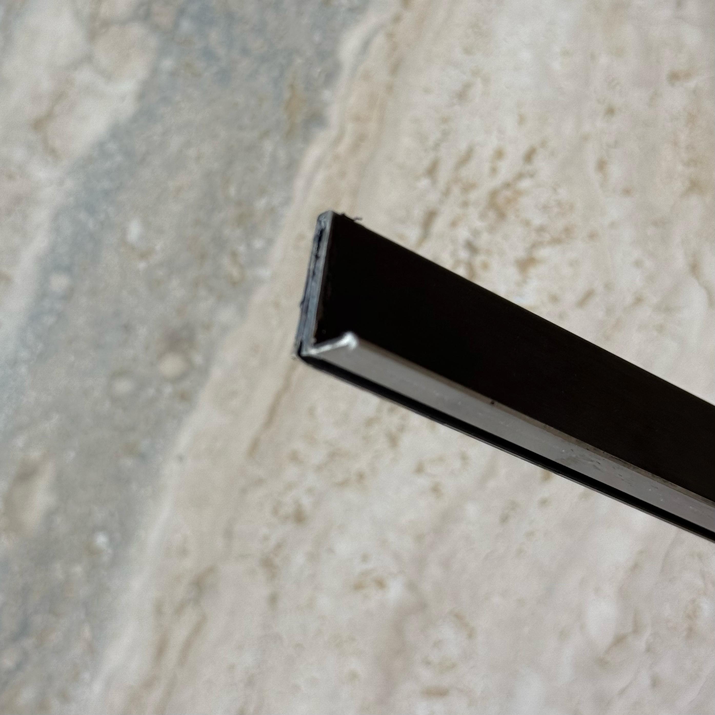 0.8mm Thickness (18mm) Stainless Steel Perforated Profile - Black - PR0001 - wall-panels-profiles - ebarza Furniture UAE | Shop Modern Furniture in Abu Dhabi & Dubai - مفروشات ايبازرا في الامارات | تسوق اثاث عصري وديكورات مميزة في دبي وابوظبي