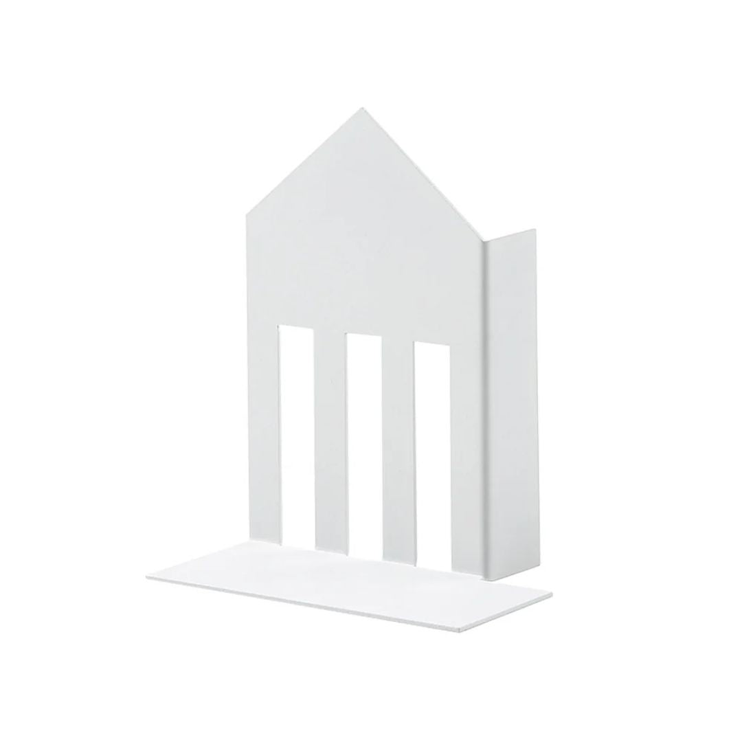 White Metal Pointed Book Stand FC-W22002A - Bookends - ebarza Furniture UAE | Shop Modern Furniture in Abu Dhabi & Dubai - مفروشات ايبازرا في الامارات | تسوق اثاث عصري وديكورات مميزة في دبي وابوظبي