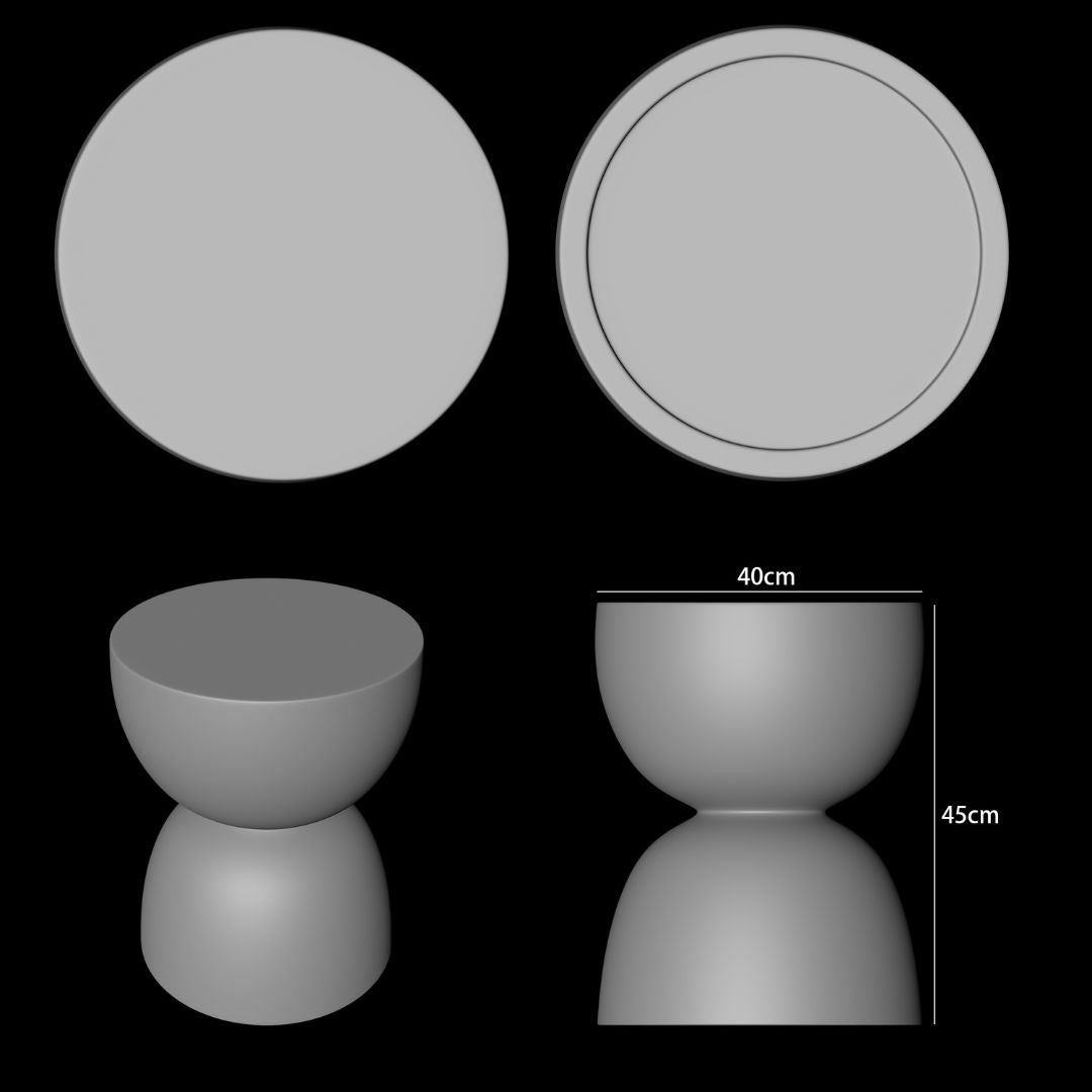 Musee Coffee/Side Table - ZS230045 - Side Tables - ebarza Furniture UAE | Shop Modern Furniture in Abu Dhabi & Dubai - مفروشات ايبازرا في الامارات | تسوق اثاث عصري وديكورات مميزة في دبي وابوظبي