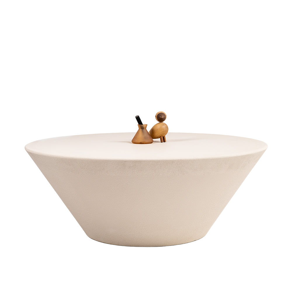 Zhuozi Textured Beige Coffee Table - 21-1171 table - Coffee Tables - ebarza Furniture UAE | Shop Modern Furniture in Abu Dhabi & Dubai - مفروشات ايبازرا في الامارات | تسوق اثاث عصري وديكورات مميزة في دبي وابوظبي