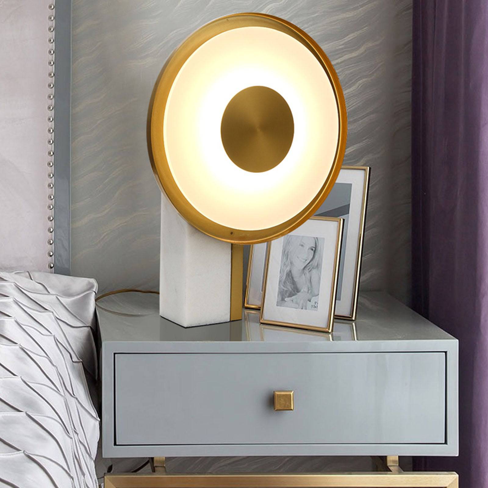 Aalborg Marble Table Lamp Cy-New-062 - Desk\table Lamps - ebarza Furniture UAE | Shop Modern Furniture in Abu Dhabi & Dubai - مفروشات ايبازرا في الامارات | تسوق اثاث عصري وديكورات مميزة في دبي وابوظبي