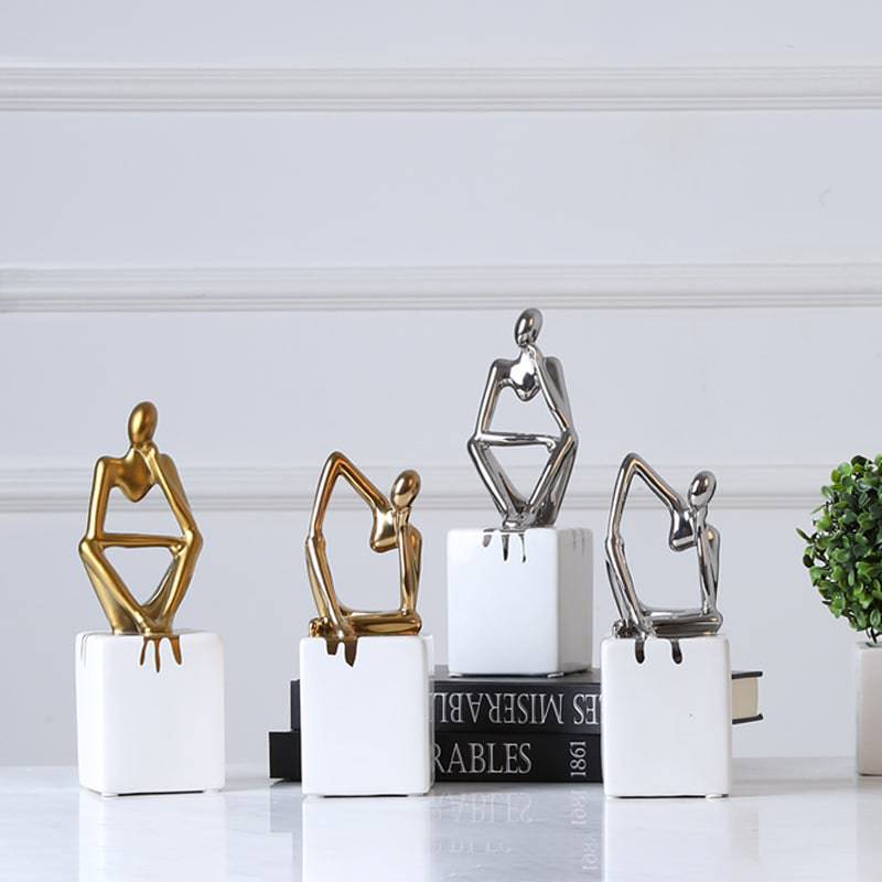 Abstract Patient Man Ornament Fa-D1823B - Home Decor Figurines - ebarza Furniture UAE | Shop Modern Furniture in Abu Dhabi & Dubai - مفروشات ايبازرا في الامارات | تسوق اثاث عصري وديكورات مميزة في دبي وابوظبي