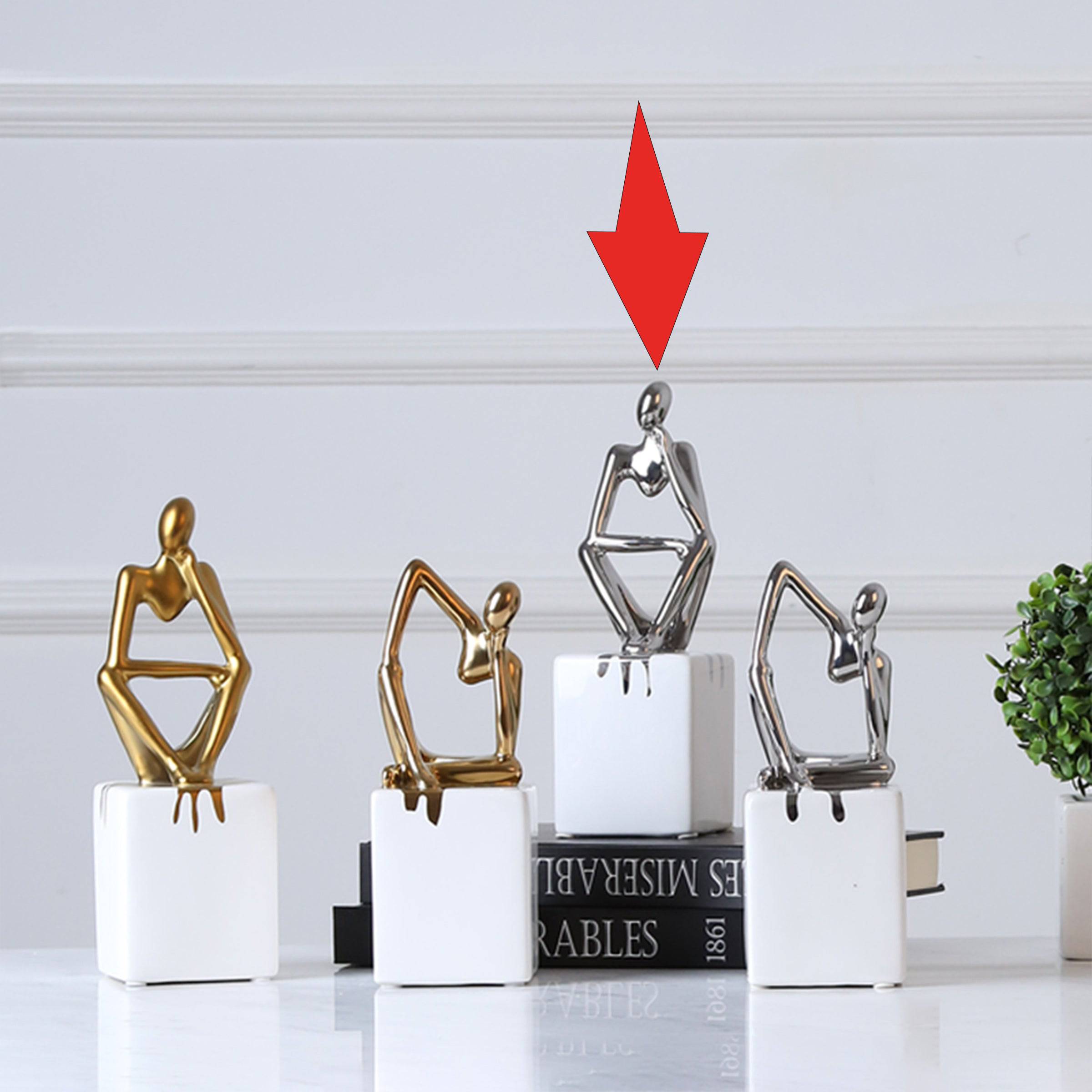 Abstract Patient Man Ornament Fa-D1823B - Home Decor Figurines - ebarza Furniture UAE | Shop Modern Furniture in Abu Dhabi & Dubai - مفروشات ايبازرا في الامارات | تسوق اثاث عصري وديكورات مميزة في دبي وابوظبي