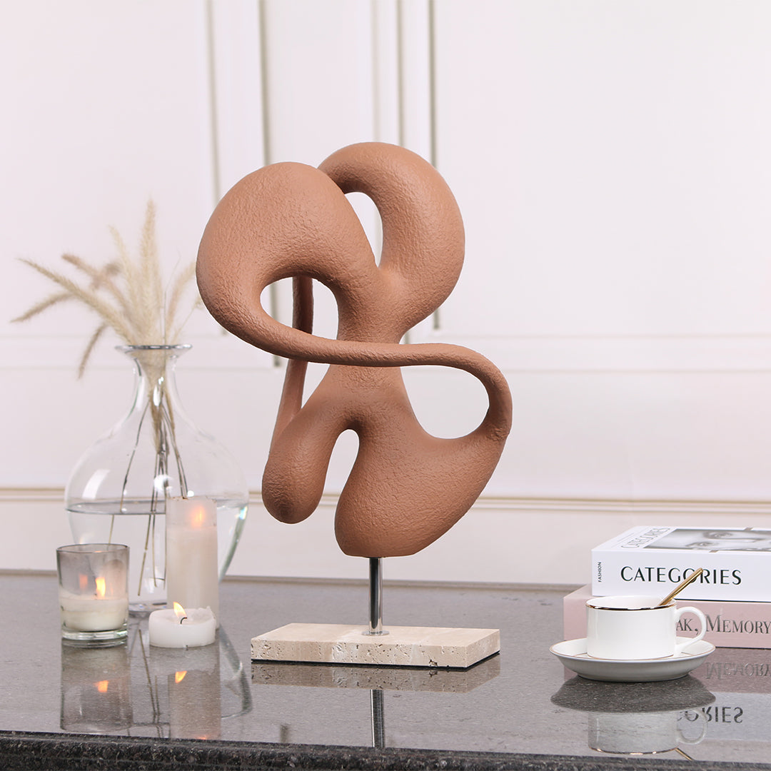 Abstract Sculpture KA3099A - Home Decor Figurines - ebarza Furniture UAE | Shop Modern Furniture in Abu Dhabi & Dubai - مفروشات ايبازرا في الامارات | تسوق اثاث عصري وديكورات مميزة في دبي وابوظبي
