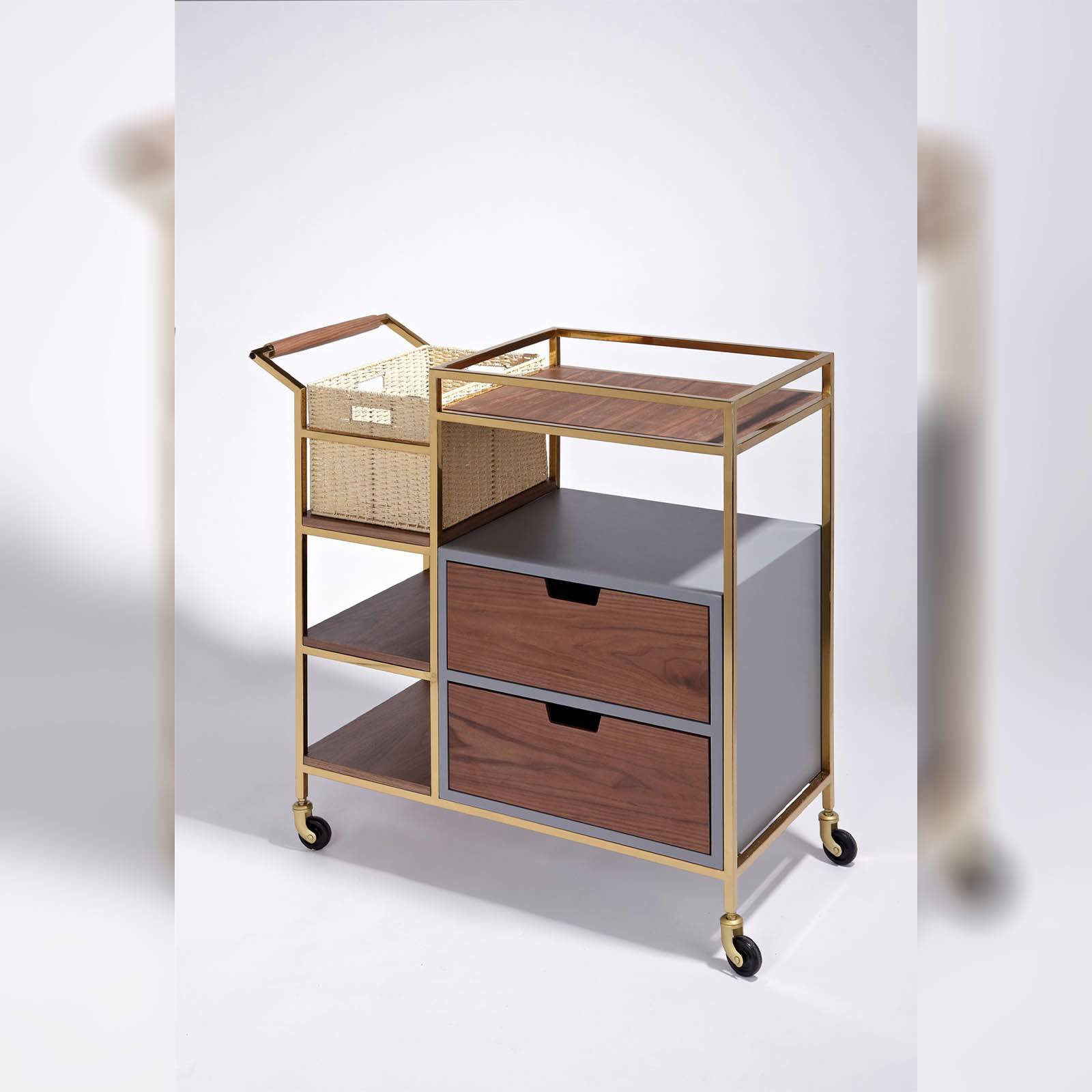 Agen Trolley 19Uc01 (Sp18578) - Trolley - ebarza Furniture UAE | Shop Modern Furniture in Abu Dhabi & Dubai - مفروشات ايبازرا في الامارات | تسوق اثاث عصري وديكورات مميزة في دبي وابوظبي