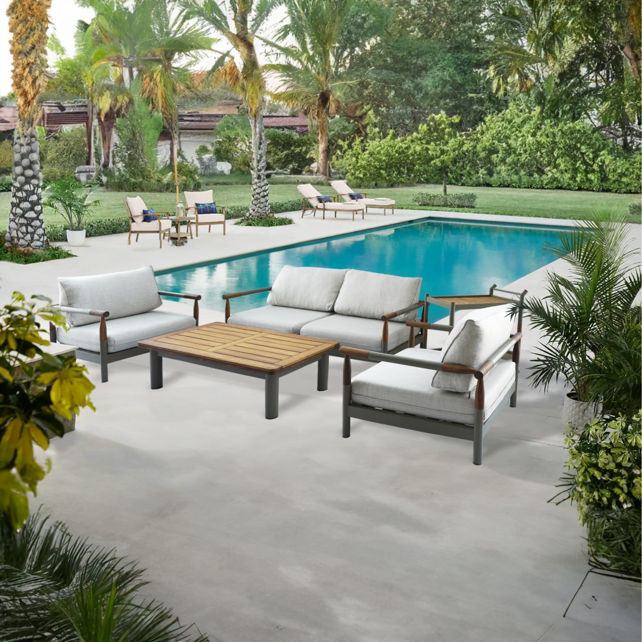 Alcon Outdoor 2-Seater Sofa ALC-SOFA0001 - Outdoor Sofas - ebarza Furniture UAE | Shop Modern Furniture in Abu Dhabi & Dubai - مفروشات ايبازرا في الامارات | تسوق اثاث عصري وديكورات مميزة في دبي وابوظبي