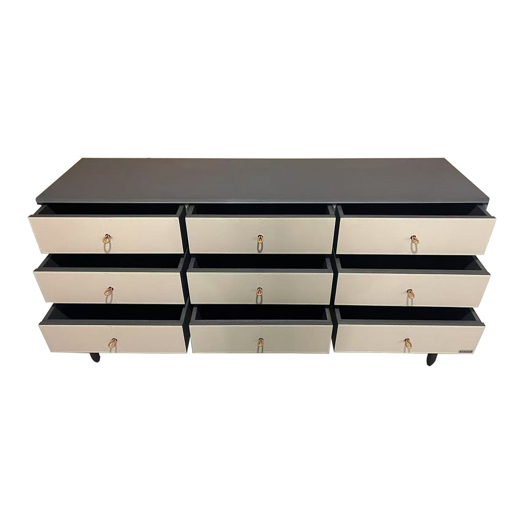 Pre-order 35 Days Delivery Albus Saddle Leather Sideboard JK-G31 - Sideboards - ebarza Furniture UAE | Shop Modern Furniture in Abu Dhabi & Dubai - مفروشات ايبازرا في الامارات | تسوق اثاث عصري وديكورات مميزة في دبي وابوظبي