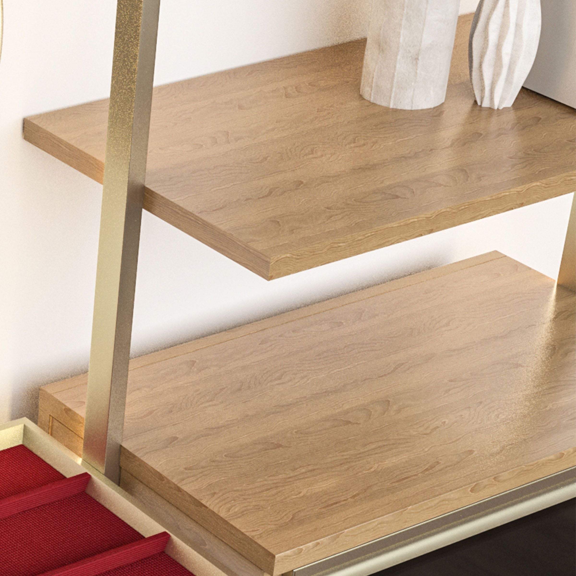 Antik Closet/Cabinet WOODEN SHELF 100 cm WALNUT - Cabinets - ebarza Furniture UAE | Shop Modern Furniture in Abu Dhabi & Dubai - مفروشات ايبازرا في الامارات | تسوق اثاث عصري وديكورات مميزة في دبي وابوظبي