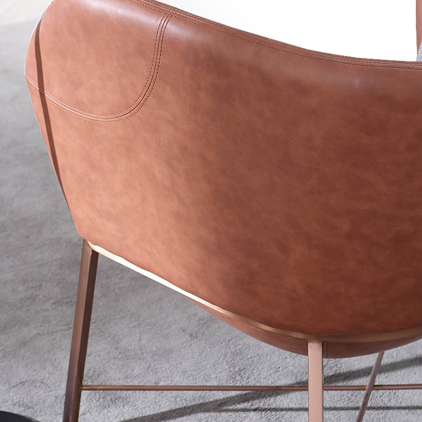 Aprilia Armchair Chair LC020-Br - Armchairs - ebarza Furniture UAE | Shop Modern Furniture in Abu Dhabi & Dubai - مفروشات ايبازرا في الامارات | تسوق اثاث عصري وديكورات مميزة في دبي وابوظبي