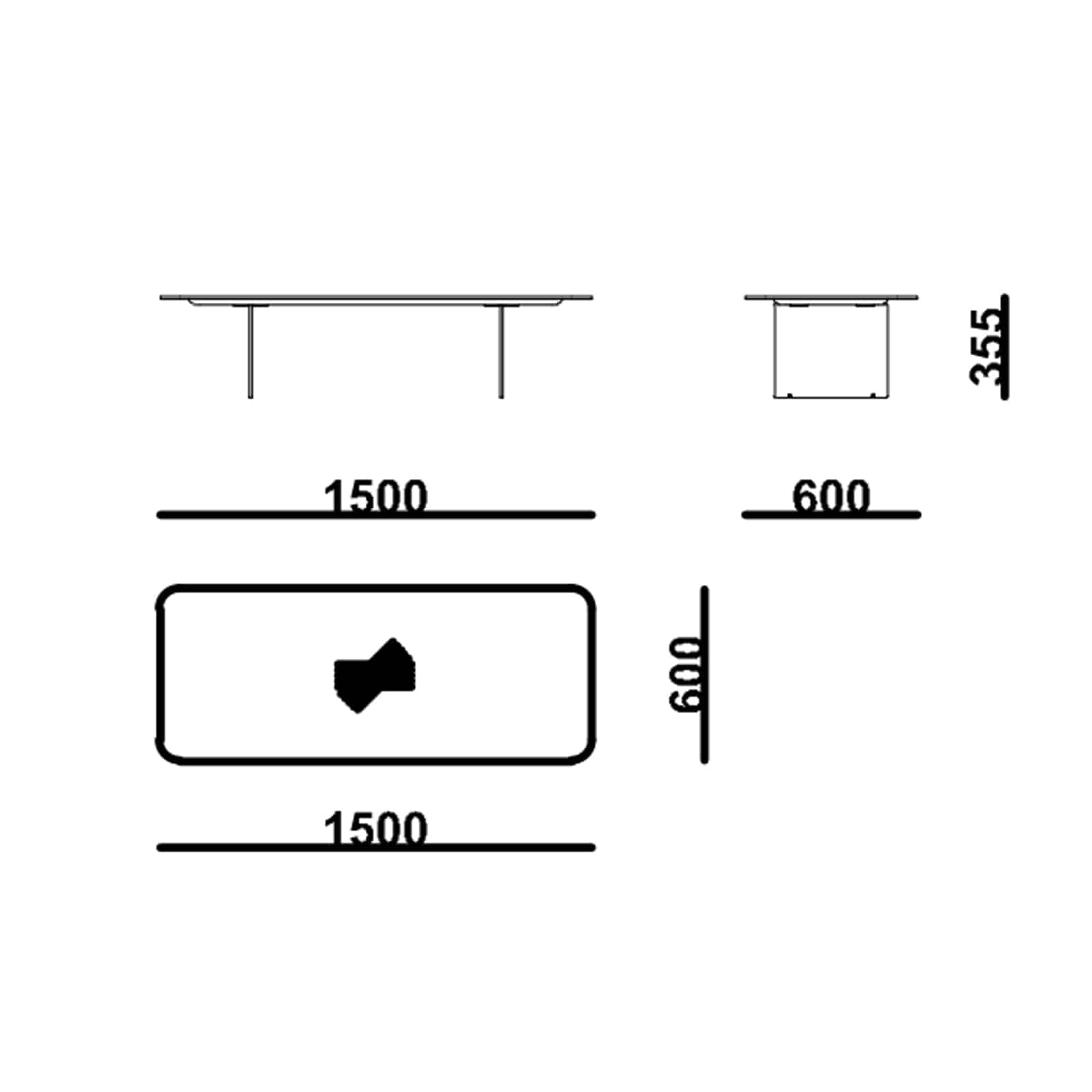 Arpage Center Table Arpage-Center001 - Coffee Tables - ebarza Furniture UAE | Shop Modern Furniture in Abu Dhabi & Dubai - مفروشات ايبازرا في الامارات | تسوق اثاث عصري وديكورات مميزة في دبي وابوظبي