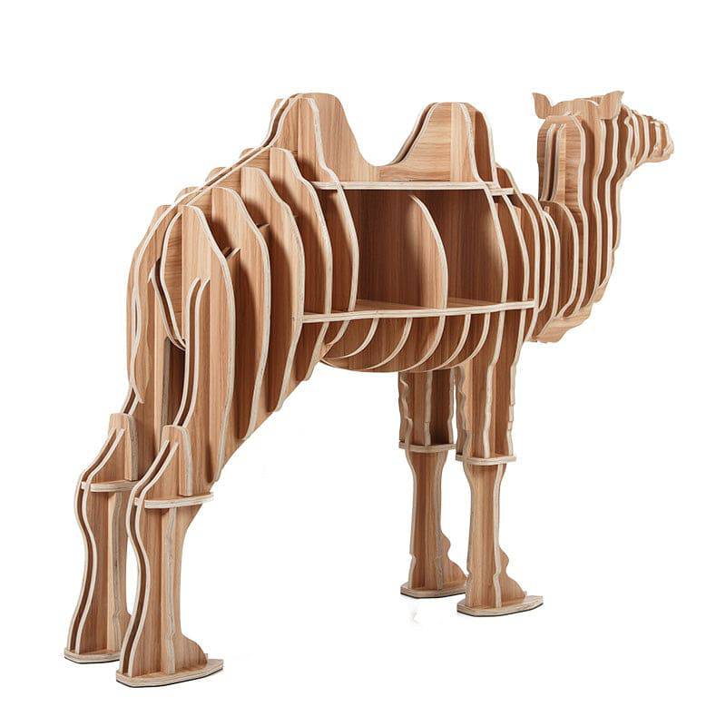 Art Home Camel Decoration Shelving Wood Crafts Tp011Mn Tm011M - Shelves - ebarza Furniture UAE | Shop Modern Furniture in Abu Dhabi & Dubai - مفروشات ايبازرا في الامارات | تسوق اثاث عصري وديكورات مميزة في دبي وابوظبي