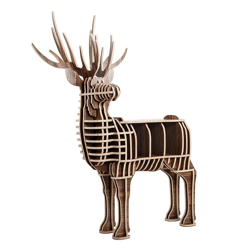 Display Item - Art Home Deer Decoration Shelving Wood Crafts Tp001Mw Nakheel - DISPLAY ITEM - ebarza Furniture UAE | Shop Modern Furniture in Abu Dhabi & Dubai - مفروشات ايبازرا في الامارات | تسوق اثاث عصري وديكورات مميزة في دبي وابوظبي