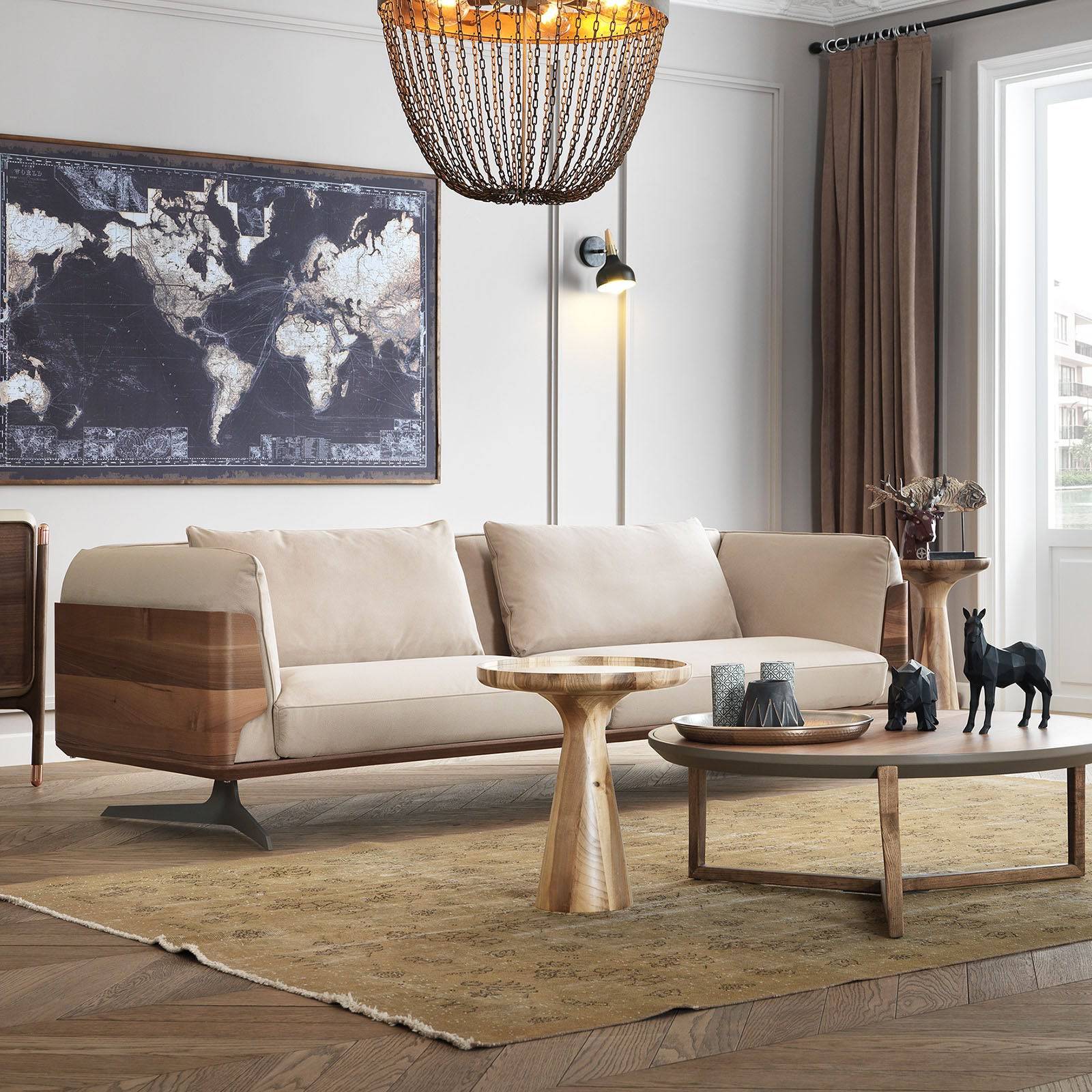 As Is Bondy Solid Wood Coffee Table Bon-N - DISPLAY ITEM - ebarza Furniture UAE | Shop Modern Furniture in Abu Dhabi & Dubai - مفروشات ايبازرا في الامارات | تسوق اثاث عصري وديكورات مميزة في دبي وابوظبي