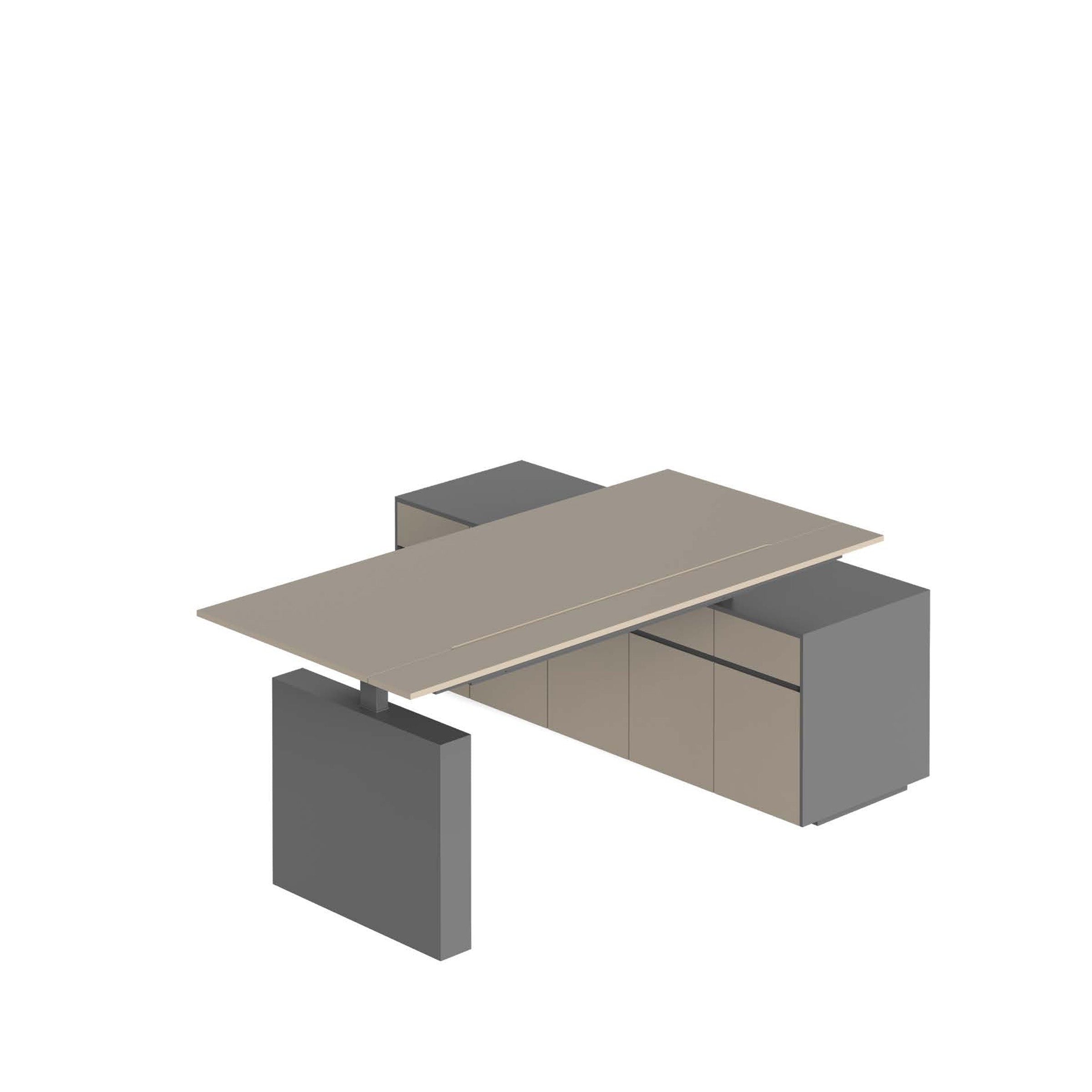 AS IS - Vipo Lift and Push-Pull Office Table W220*D190*H75-115 cm VIPO-714P - DISPLAY ITEM - ebarza Furniture UAE | Shop Modern Furniture in Abu Dhabi & Dubai - مفروشات ايبازرا في الامارات | تسوق اثاث عصري وديكورات مميزة في دبي وابوظبي