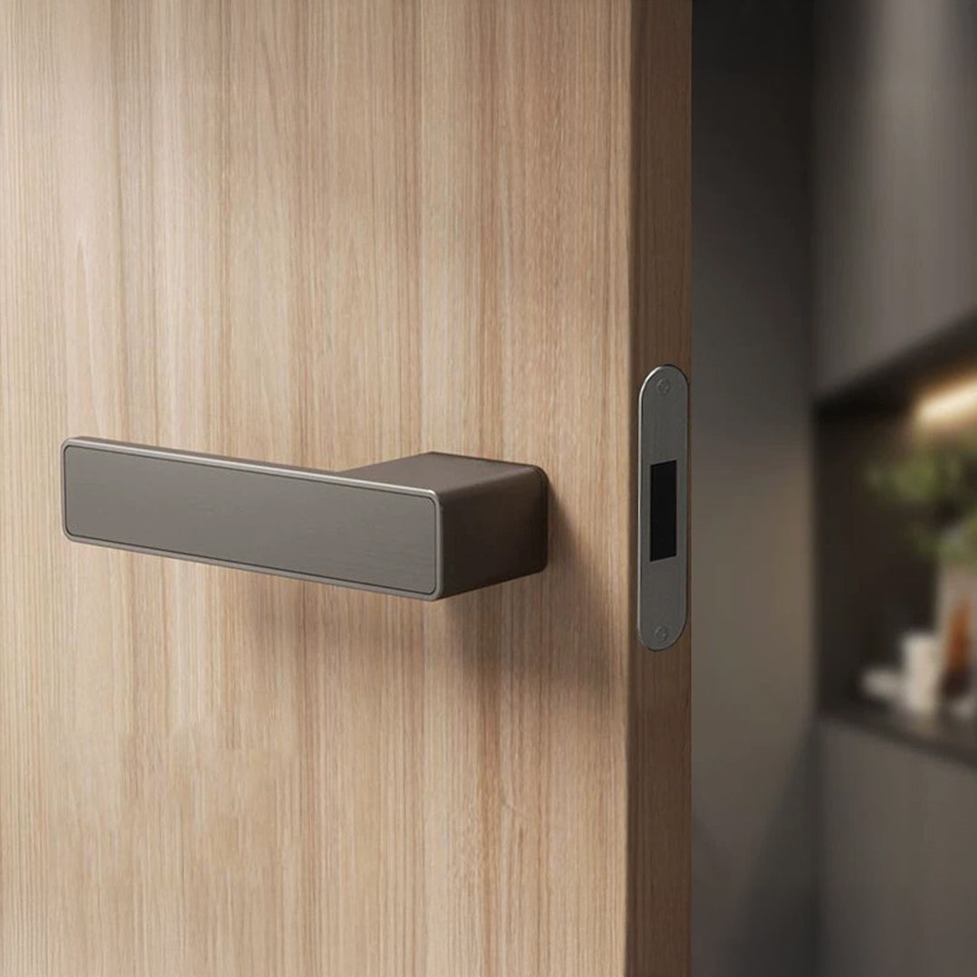Zinc handle BK without keys matching magnetic lock body MFC60 - HY13-BK - Door Handles - ebarza Furniture UAE | Shop Modern Furniture in Abu Dhabi & Dubai - مفروشات ايبازرا في الامارات | تسوق اثاث عصري وديكورات مميزة في دبي وابوظبي