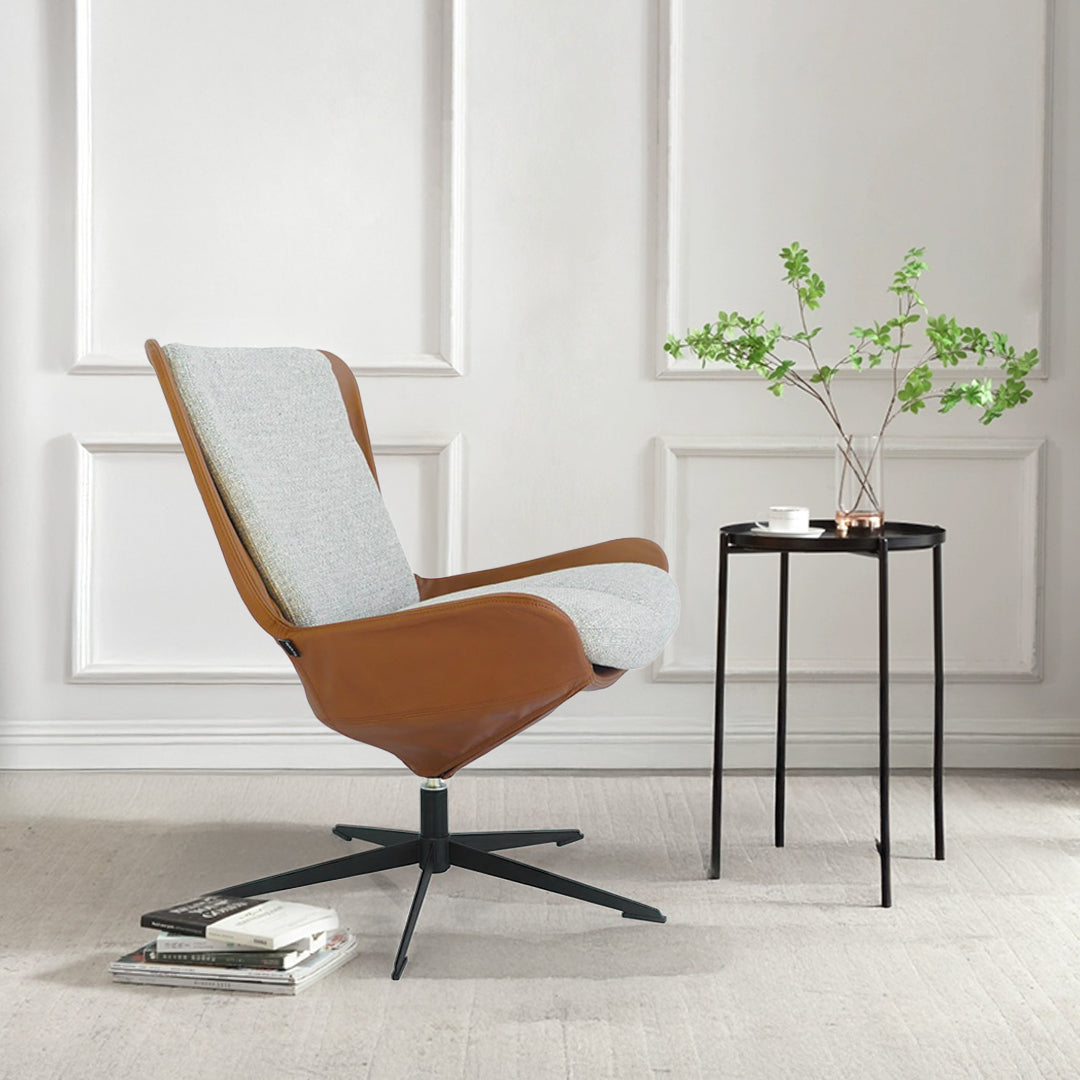 Lotus Swivel Relax Chair LC-HJ1246 - Lounge Chairs - ebarza Furniture UAE | Shop Modern Furniture in Abu Dhabi & Dubai - مفروشات ايبازرا في الامارات | تسوق اثاث عصري وديكورات مميزة في دبي وابوظبي