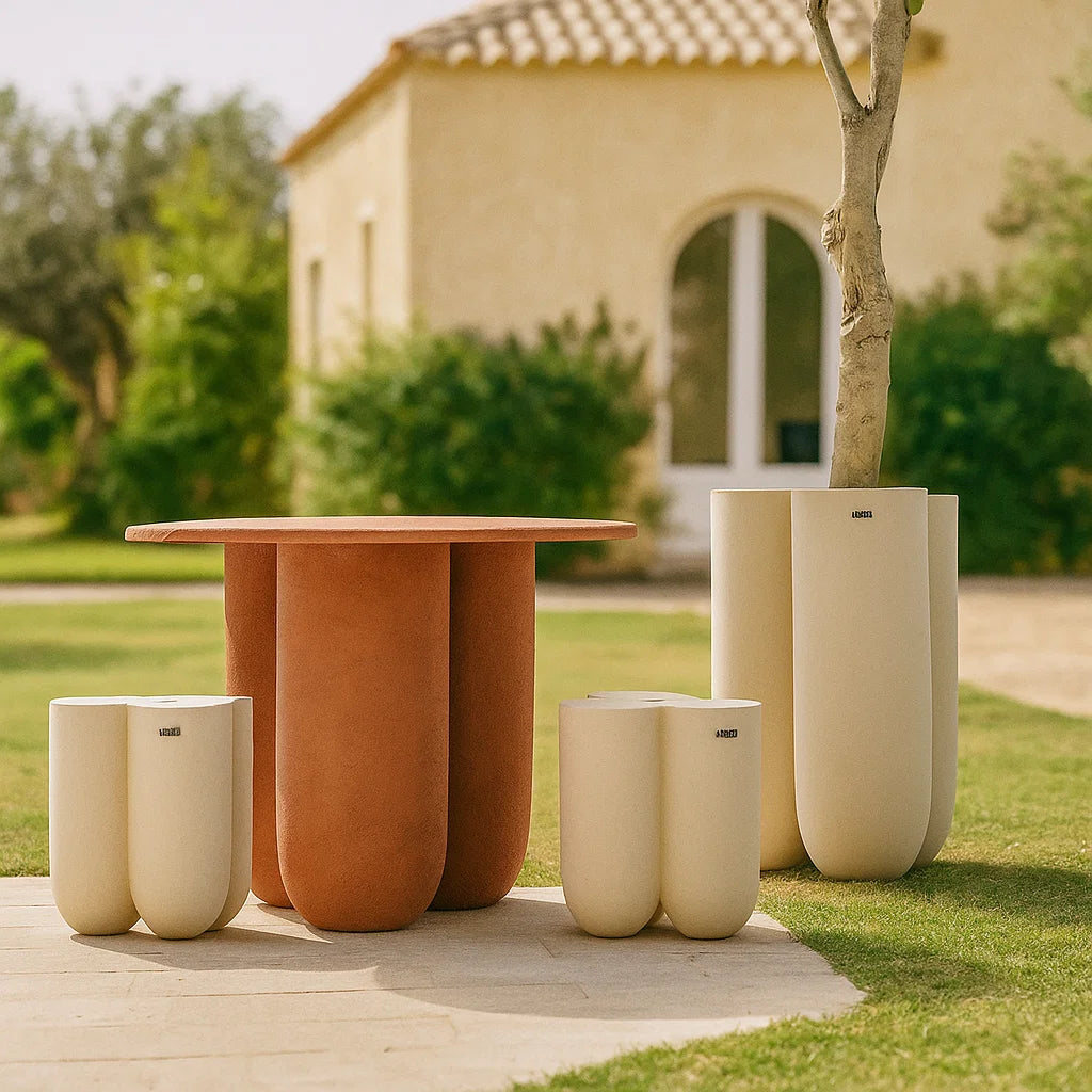 Outdoor/Indoor Beige Planter Box XK-0006 - Planter Boxes - ebarza Furniture UAE | Shop Modern Furniture in Abu Dhabi & Dubai - مفروشات ايبازرا في الامارات | تسوق اثاث عصري وديكورات مميزة في دبي وابوظبي