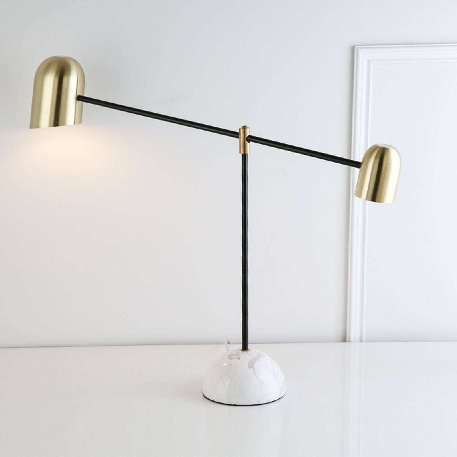 Aura Marble Table Lamp Cy-New-086 - Desk\table Lamps - ebarza Furniture UAE | Shop Modern Furniture in Abu Dhabi & Dubai - مفروشات ايبازرا في الامارات | تسوق اثاث عصري وديكورات مميزة في دبي وابوظبي