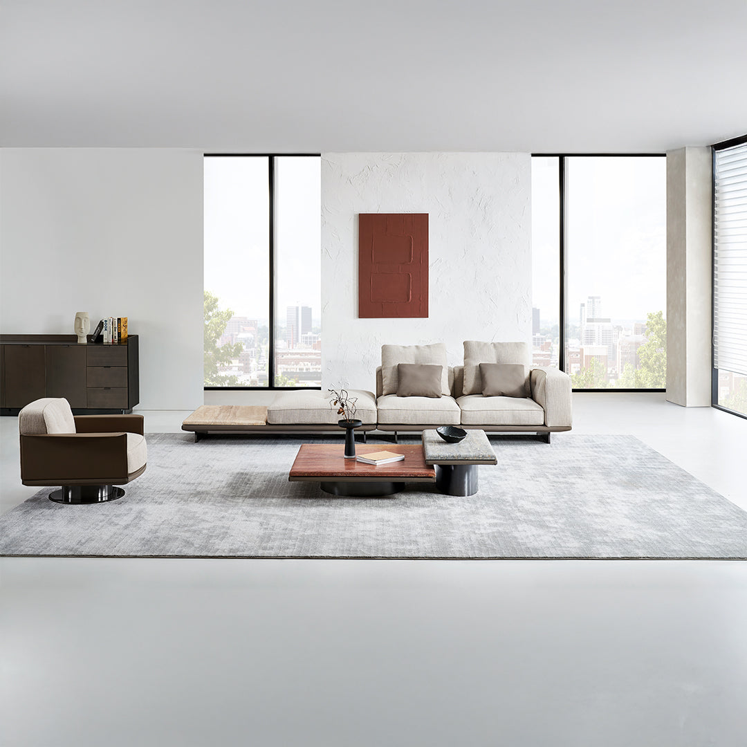 Avenor 2 seater Modular Sofa with Right armrest SF091-B - Sofas - ebarza Furniture UAE | Shop Modern Furniture in Abu Dhabi & Dubai - مفروشات ايبازرا في الامارات | تسوق اثاث عصري وديكورات مميزة في دبي وابوظبي