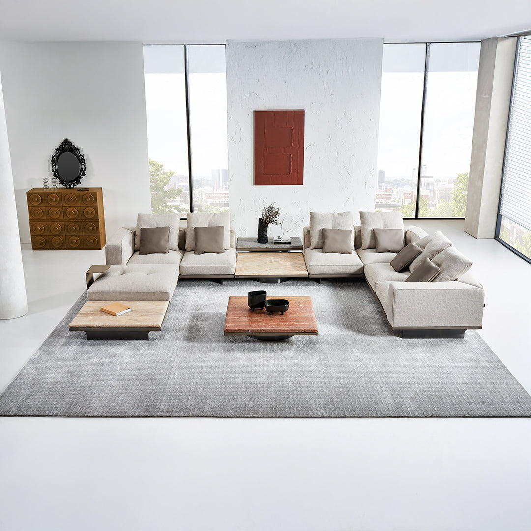 Avenor 2 seater Modular Sofa with Right armrest SF091-B - Sofas - ebarza Furniture UAE | Shop Modern Furniture in Abu Dhabi & Dubai - مفروشات ايبازرا في الامارات | تسوق اثاث عصري وديكورات مميزة في دبي وابوظبي