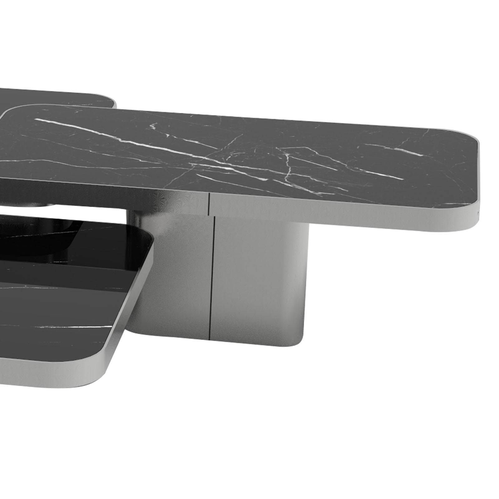 Babylon Set Of 3 Natural Marble Side Table 321Ct1+2+3-C - Side Tables - ebarza Furniture UAE | Shop Modern Furniture in Abu Dhabi & Dubai - مفروشات ايبازرا في الامارات | تسوق اثاث عصري وديكورات مميزة في دبي وابوظبي