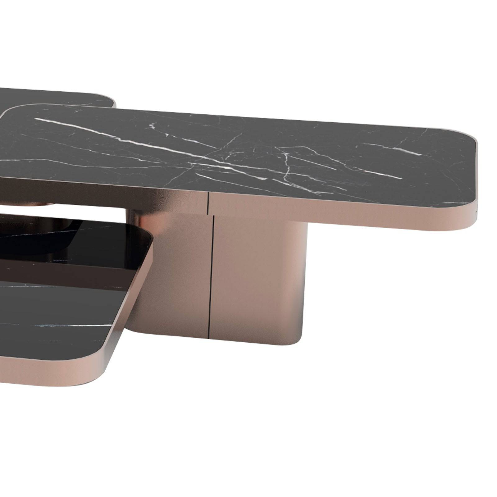 Babylon Set Of 3 Natural Marble Side Table 321Ct1+2+3-Rg - Side Tables - ebarza Furniture UAE | Shop Modern Furniture in Abu Dhabi & Dubai - مفروشات ايبازرا في الامارات | تسوق اثاث عصري وديكورات مميزة في دبي وابوظبي