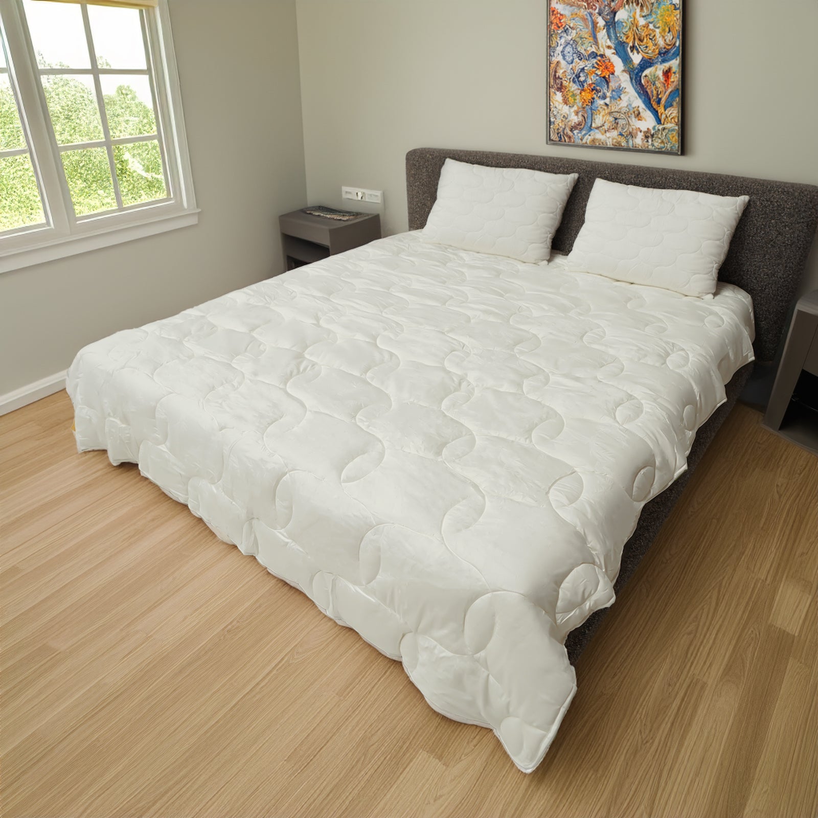 Bamboo Quilt 220X240 Cm 020505051 - Bedding - ebarza Furniture UAE | Shop Modern Furniture in Abu Dhabi & Dubai - مفروشات ايبازرا في الامارات | تسوق اثاث عصري وديكورات مميزة في دبي وابوظبي