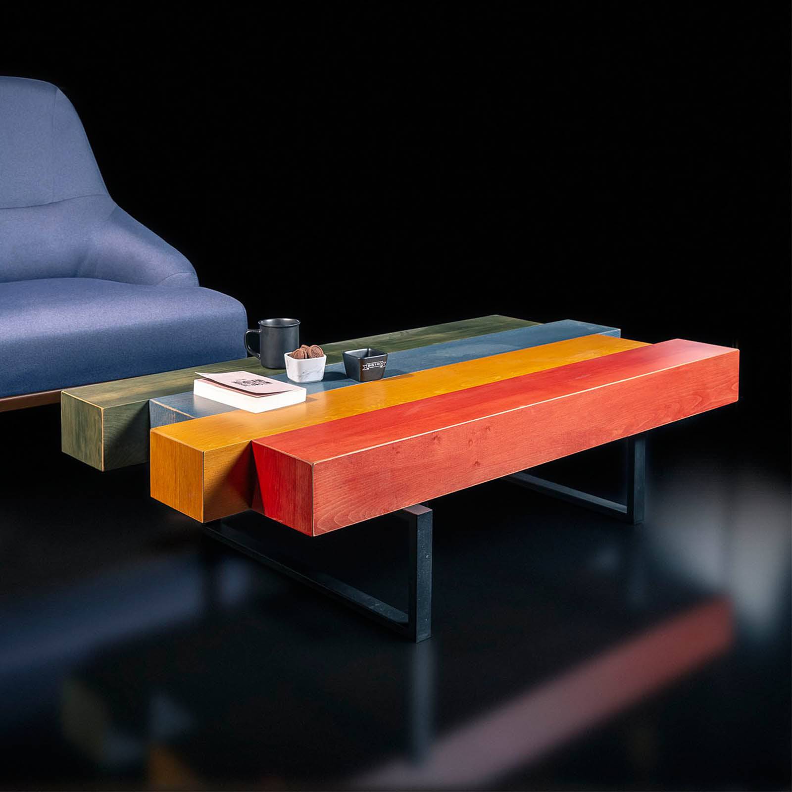 Barcode Center Table Multi - Coffee Tables - ebarza Furniture UAE | Shop Modern Furniture in Abu Dhabi & Dubai - مفروشات ايبازرا في الامارات | تسوق اثاث عصري وديكورات مميزة في دبي وابوظبي