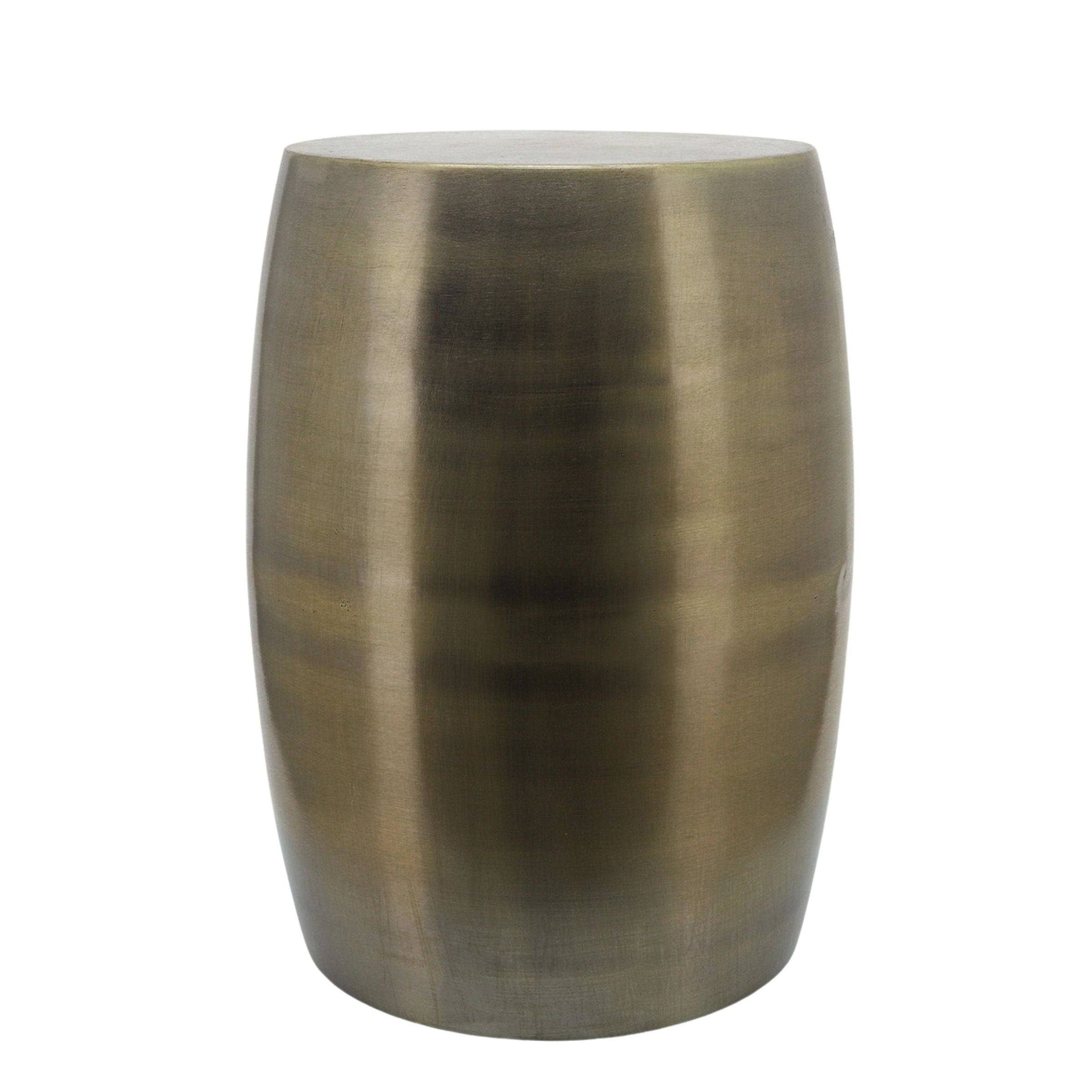 Barrel Shaped Metal Stool 16615 - Poufs - ebarza Furniture UAE | Shop Modern Furniture in Abu Dhabi & Dubai - مفروشات ايبازرا في الامارات | تسوق اثاث عصري وديكورات مميزة في دبي وابوظبي