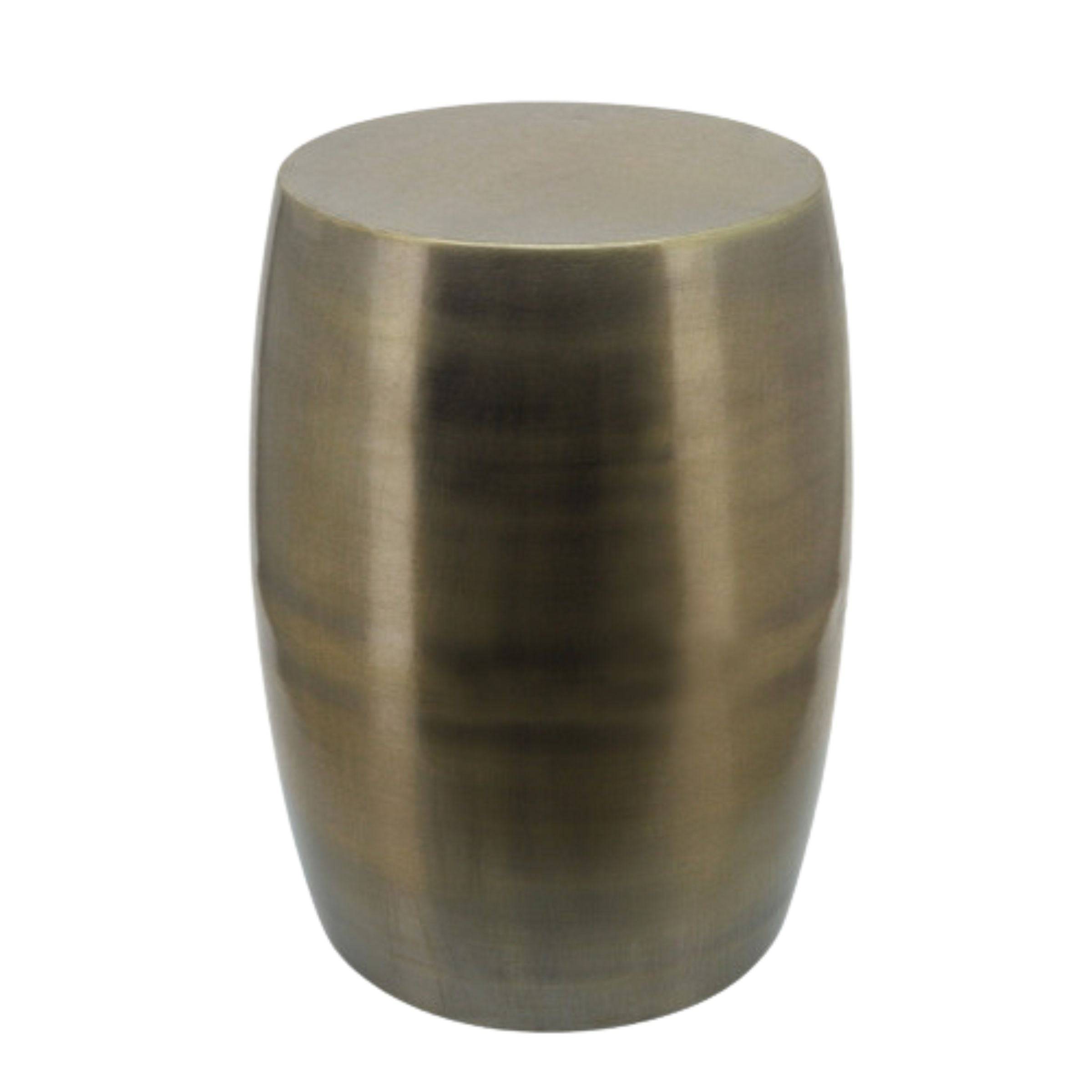 Barrel Shaped Metal Stool 16615 - Poufs - ebarza Furniture UAE | Shop Modern Furniture in Abu Dhabi & Dubai - مفروشات ايبازرا في الامارات | تسوق اثاث عصري وديكورات مميزة في دبي وابوظبي