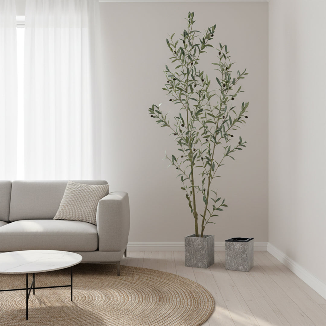 Bawang Flower Marble Garbage Bin SBK892-8 - Bathroom Accessories - ebarza Furniture UAE | Shop Modern Furniture in Abu Dhabi & Dubai - مفروشات ايبازرا في الامارات | تسوق اثاث عصري وديكورات مميزة في دبي وابوظبي