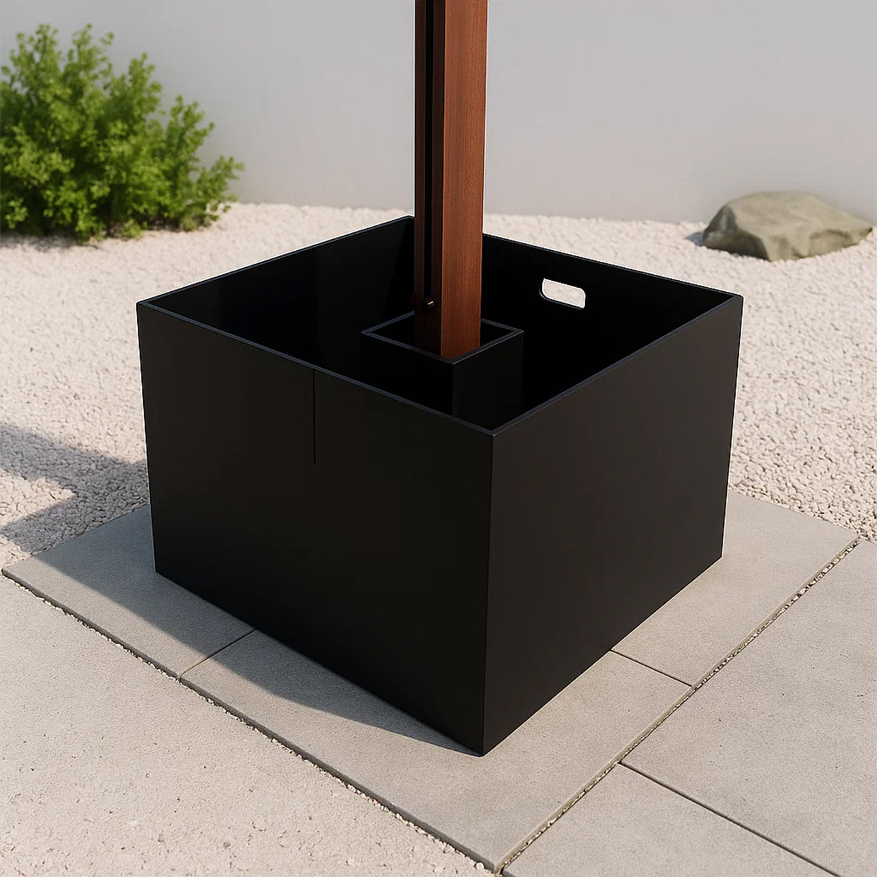 Opal Cantilever Umbrella With Base DC-LUP-117 / DC-BC-136 - Outdoor Umbrellas - ebarza Furniture UAE | Shop Modern Furniture in Abu Dhabi & Dubai - مفروشات ايبازرا في الامارات | تسوق اثاث عصري وديكورات مميزة في دبي وابوظبي