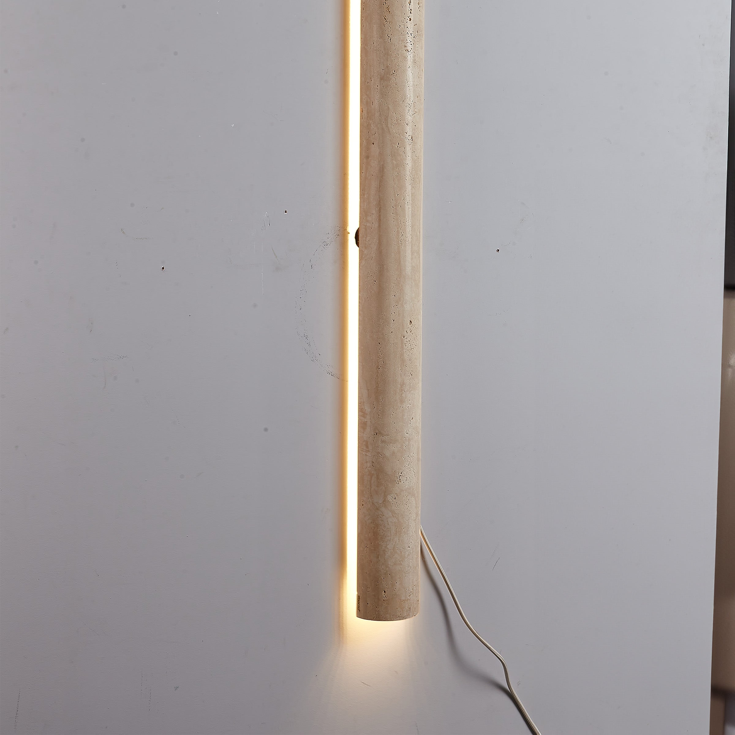 Beige Natural Travertine Marble Wall Lamp 60008-4W - Wall Lamps - ebarza Furniture UAE | Shop Modern Furniture in Abu Dhabi & Dubai - مفروشات ايبازرا في الامارات | تسوق اثاث عصري وديكورات مميزة في دبي وابوظبي