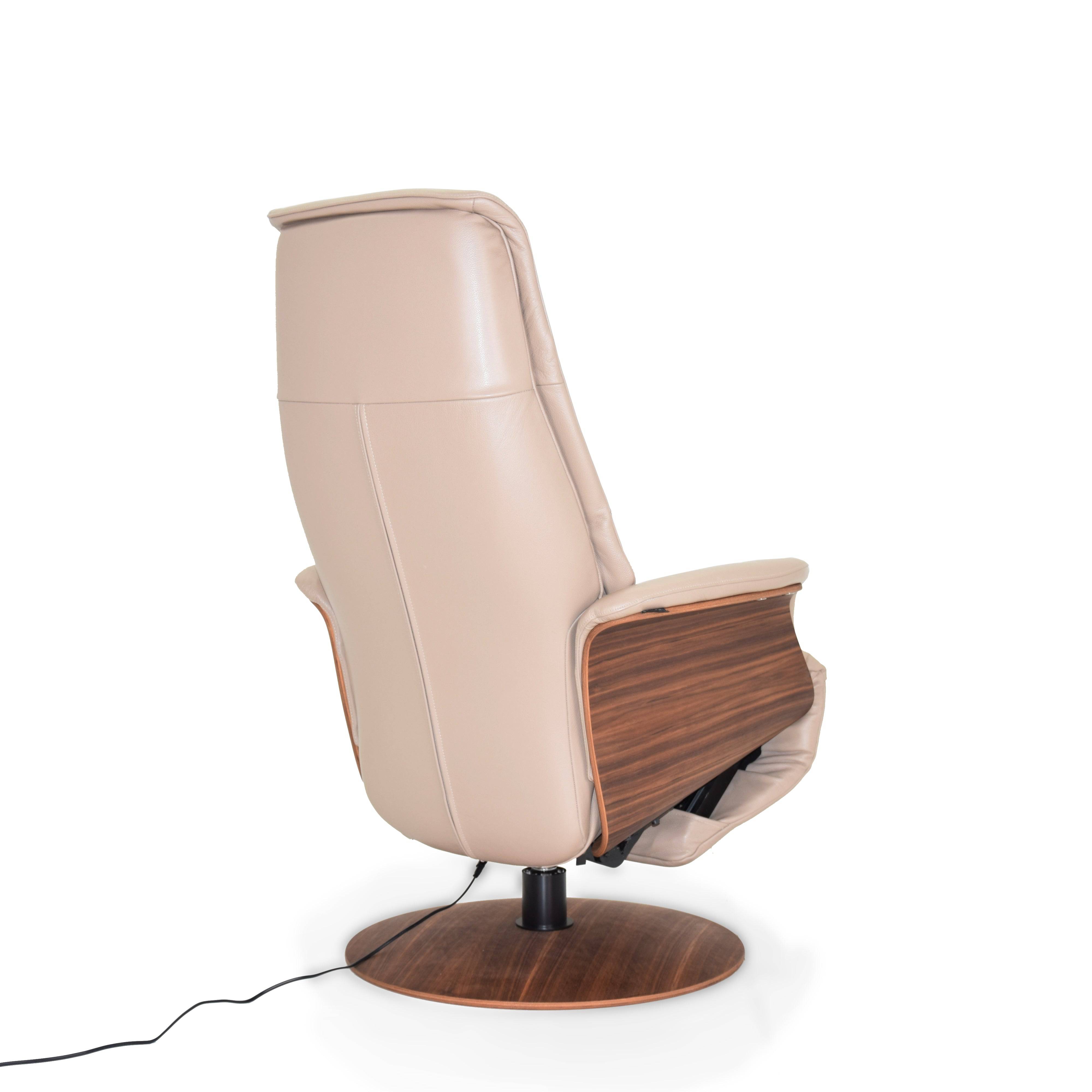 Benz Relaxing Swivel And Electric Biege Recliner Lounge Chair Hkp-5093Mfel-312 - Lounge Chairs - ebarza Furniture UAE | Shop Modern Furniture in Abu Dhabi & Dubai - مفروشات ايبازرا في الامارات | تسوق اثاث عصري وديكورات مميزة في دبي وابوظبي