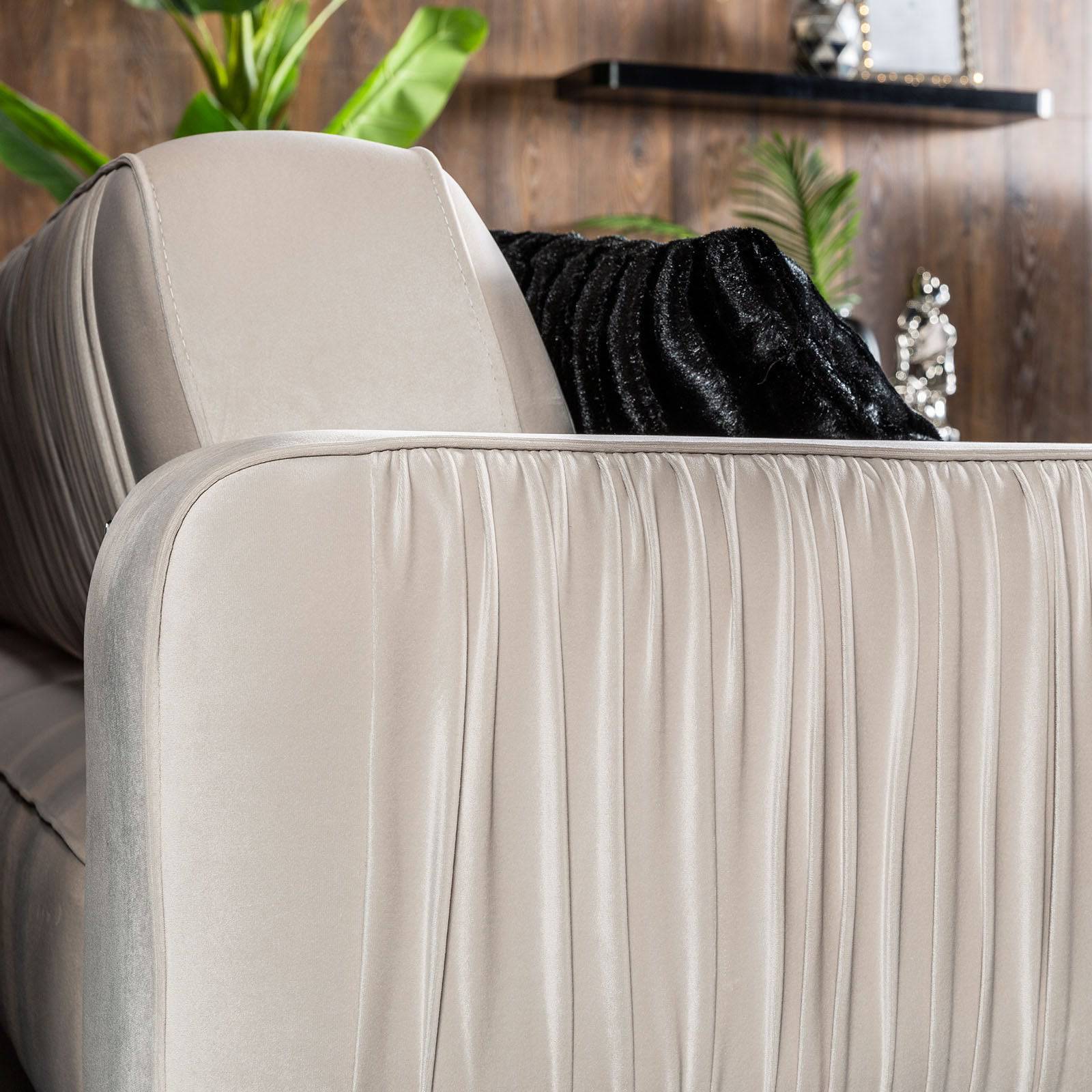 Beretta Beige Sofa Beige001 - Sofas - ebarza Furniture UAE | Shop Modern Furniture in Abu Dhabi & Dubai - مفروشات ايبازرا في الامارات | تسوق اثاث عصري وديكورات مميزة في دبي وابوظبي