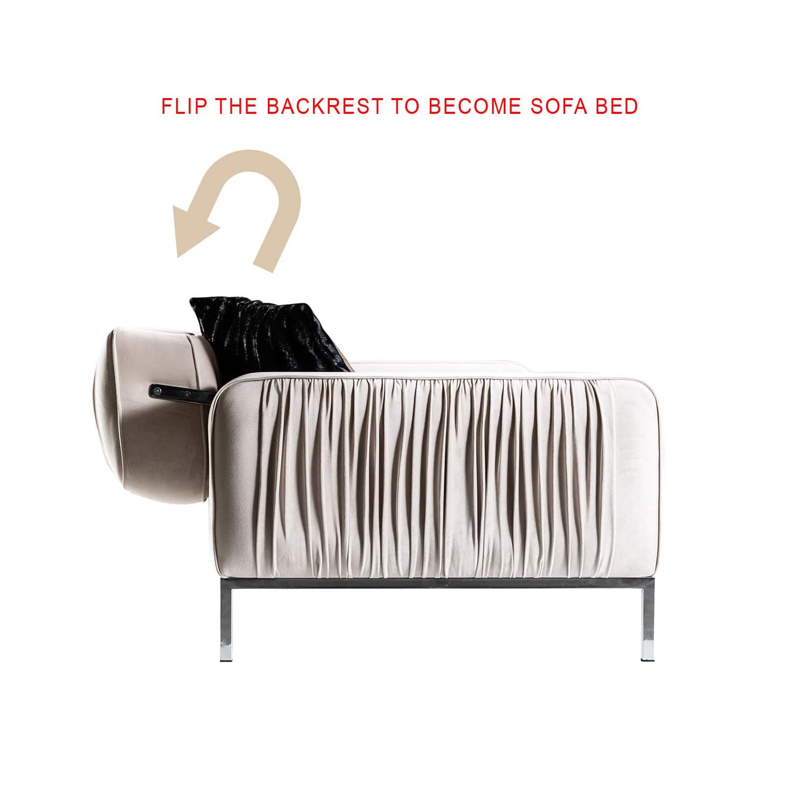 Beretta Beige Sofa Beige001 - Sofas - ebarza Furniture UAE | Shop Modern Furniture in Abu Dhabi & Dubai - مفروشات ايبازرا في الامارات | تسوق اثاث عصري وديكورات مميزة في دبي وابوظبي