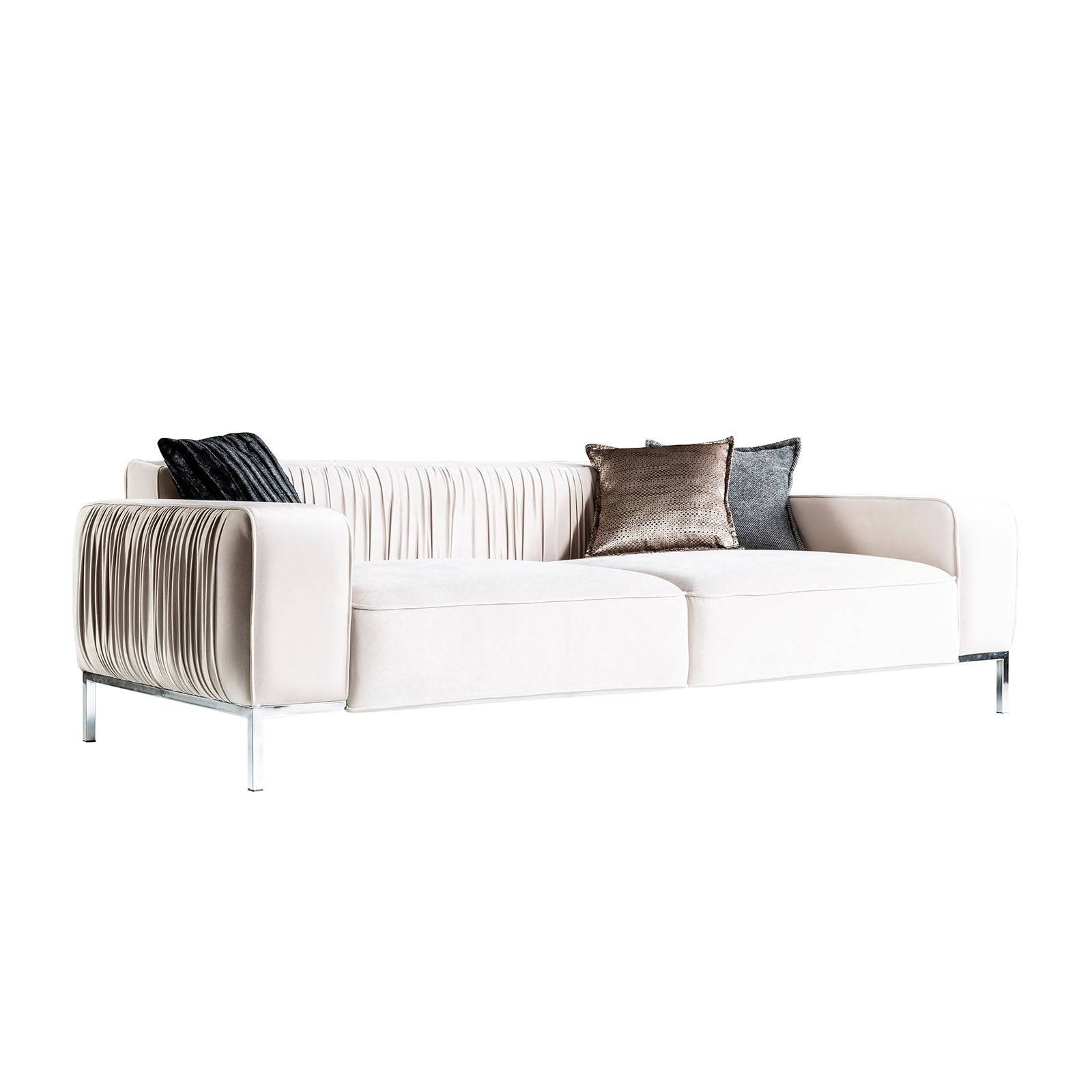 Beretta Beige Sofa Beige001 - Sofas - ebarza Furniture UAE | Shop Modern Furniture in Abu Dhabi & Dubai - مفروشات ايبازرا في الامارات | تسوق اثاث عصري وديكورات مميزة في دبي وابوظبي