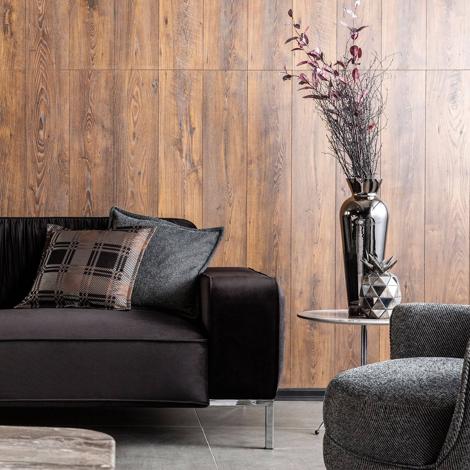 Beretta Black Sofa Black001 - Sofas - ebarza Furniture UAE | Shop Modern Furniture in Abu Dhabi & Dubai - مفروشات ايبازرا في الامارات | تسوق اثاث عصري وديكورات مميزة في دبي وابوظبي