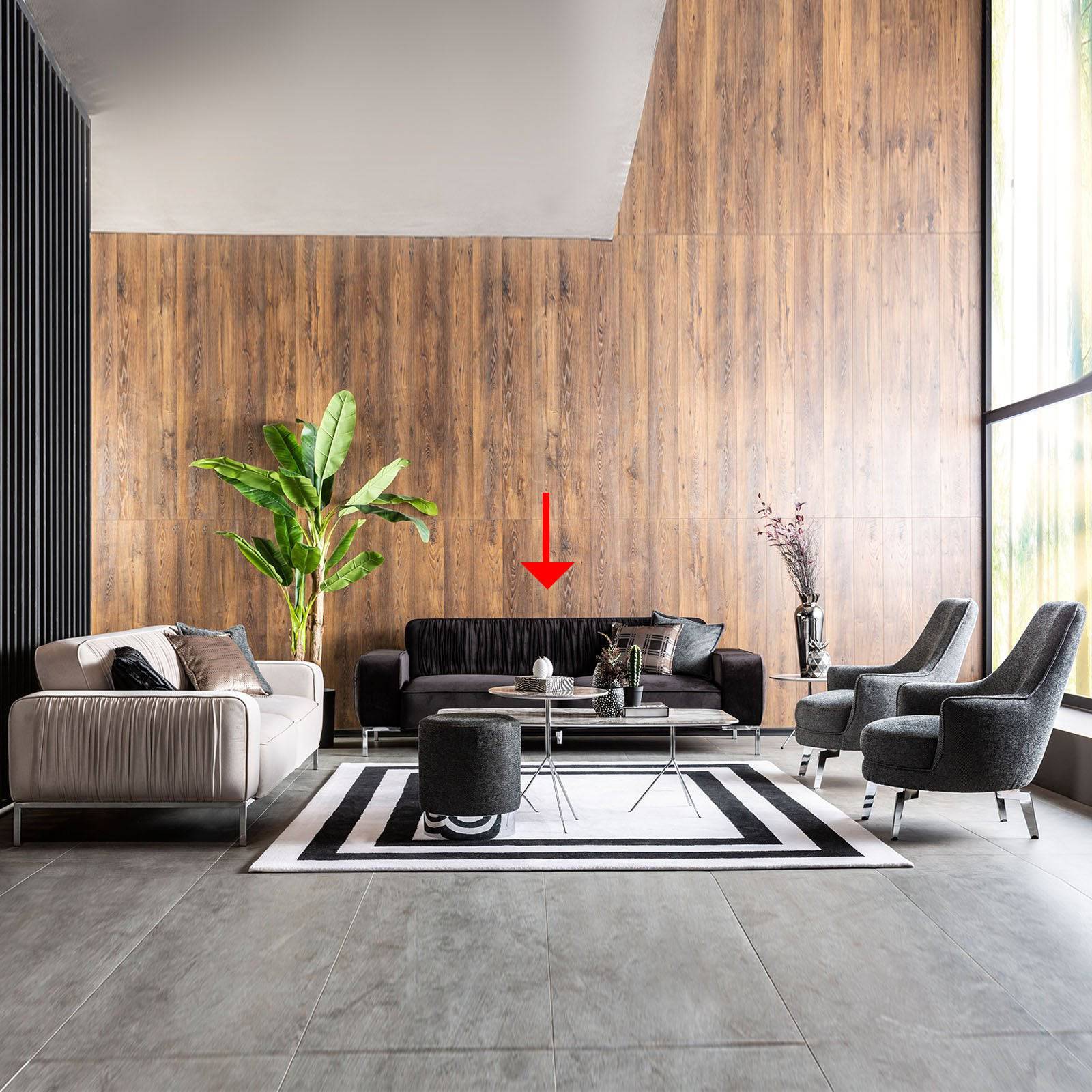 Beretta Black Sofa Black001 - Sofas - ebarza Furniture UAE | Shop Modern Furniture in Abu Dhabi & Dubai - مفروشات ايبازرا في الامارات | تسوق اثاث عصري وديكورات مميزة في دبي وابوظبي