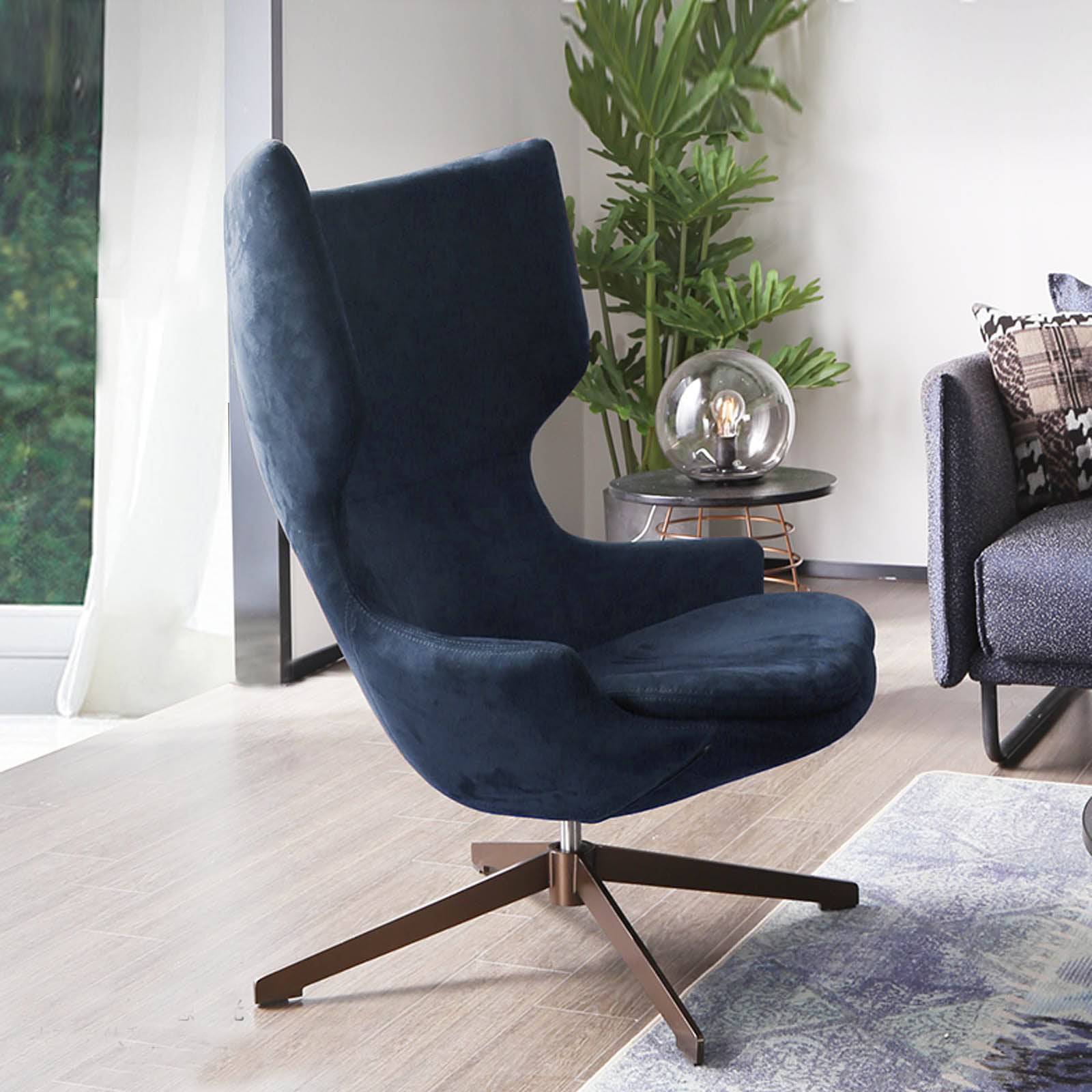 Biel Lounge Chair Lc031M - Lounge Chairs - ebarza Furniture UAE | Shop Modern Furniture in Abu Dhabi & Dubai - مفروشات ايبازرا في الامارات | تسوق اثاث عصري وديكورات مميزة في دبي وابوظبي