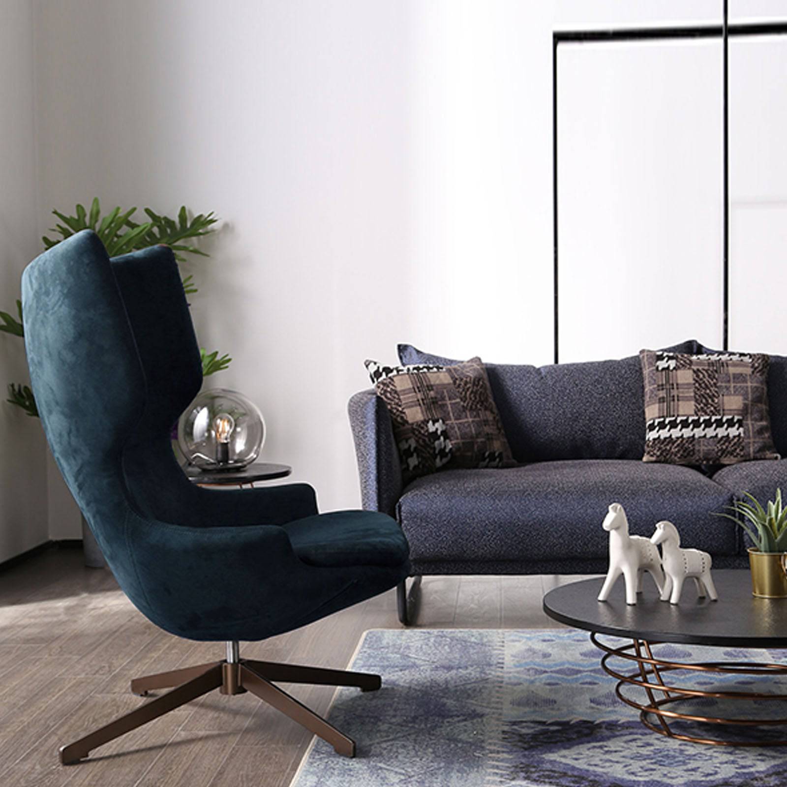 Biel Lounge Chair Lc031M - Lounge Chairs - ebarza Furniture UAE | Shop Modern Furniture in Abu Dhabi & Dubai - مفروشات ايبازرا في الامارات | تسوق اثاث عصري وديكورات مميزة في دبي وابوظبي