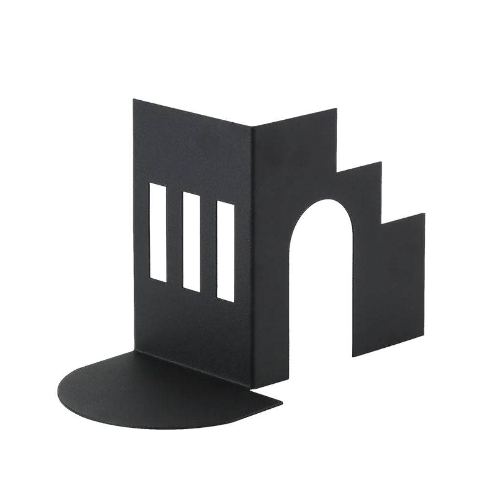 Black Metal Step Book Stand FC-W22003B - Bookends - ebarza Furniture UAE | Shop Modern Furniture in Abu Dhabi & Dubai - مفروشات ايبازرا في الامارات | تسوق اثاث عصري وديكورات مميزة في دبي وابوظبي