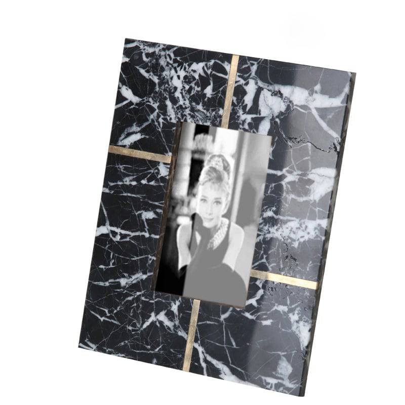 Black Natural Marble Photo Frame Fb-T1920B - Photo Frames - ebarza Furniture UAE | Shop Modern Furniture in Abu Dhabi & Dubai - مفروشات ايبازرا في الامارات | تسوق اثاث عصري وديكورات مميزة في دبي وابوظبي