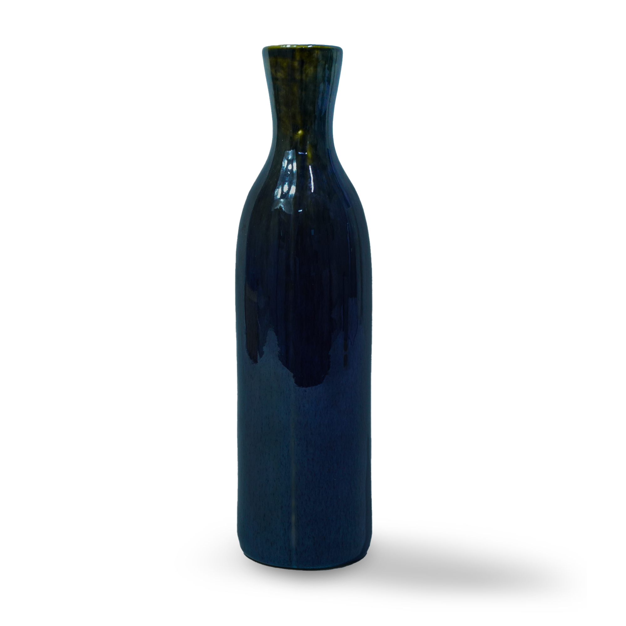 Blue VASE HZ4027 - Vases - ebarza Furniture UAE | Shop Modern Furniture in Abu Dhabi & Dubai - مفروشات ايبازرا في الامارات | تسوق اثاث عصري وديكورات مميزة في دبي وابوظبي