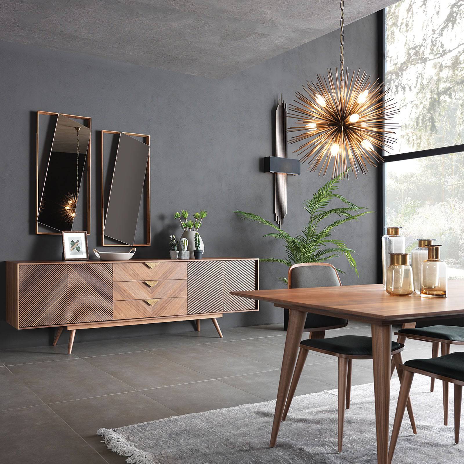 Boden 9 Heads Pendant Lamp Cy-New-024-C - Pendant Lamps - ebarza Furniture UAE | Shop Modern Furniture in Abu Dhabi & Dubai - مفروشات ايبازرا في الامارات | تسوق اثاث عصري وديكورات مميزة في دبي وابوظبي