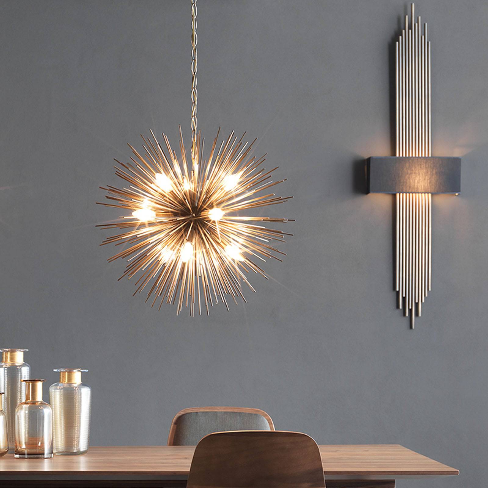 Boden 9 Heads Pendant Lamp Cy-New-024-C - Pendant Lamps - ebarza Furniture UAE | Shop Modern Furniture in Abu Dhabi & Dubai - مفروشات ايبازرا في الامارات | تسوق اثاث عصري وديكورات مميزة في دبي وابوظبي